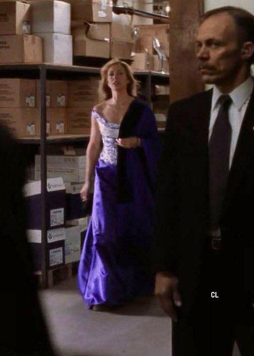 Total fashion gush here but I'm watching Galileo and CJ's blue Armani dress is my absolute she wears in this entire series! That dress is stunning!