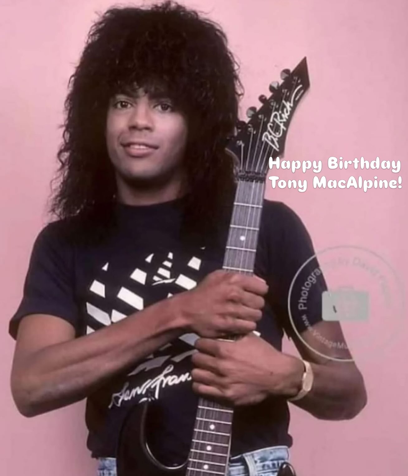 Happy Birthday to Guitar Virtuoso Tony MacAlpine. I took this
