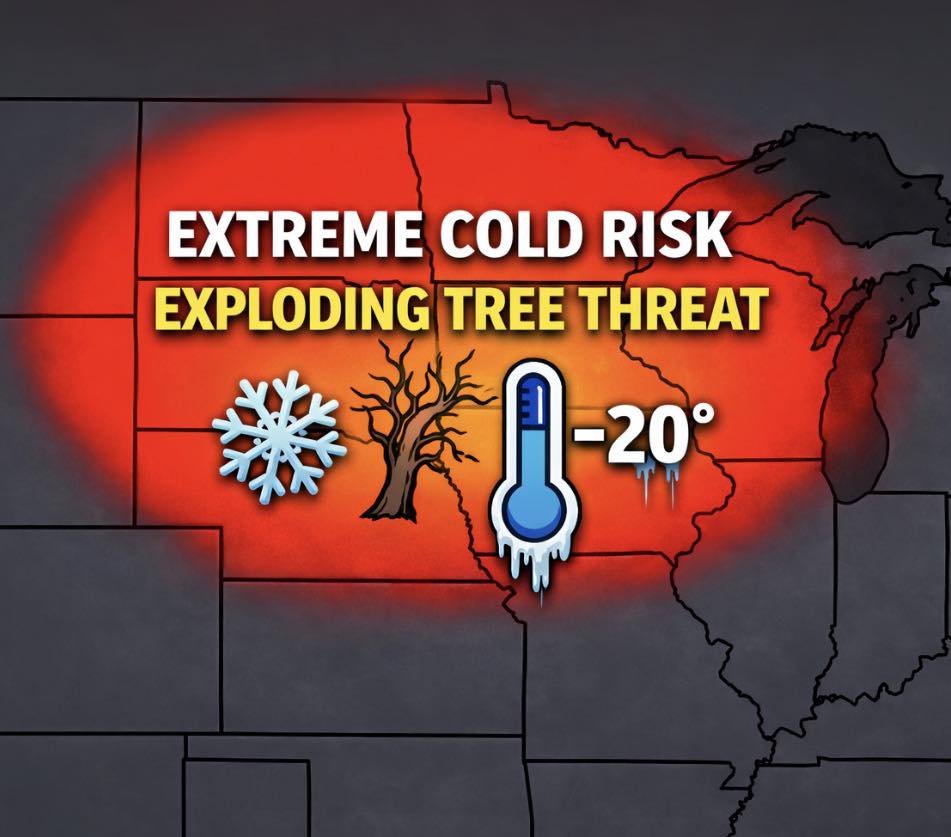 Rebecca Ann - ⚠️ EXTREME COLD ALERT ⚠️ 🌳💥 EXPLODING TREES... | Facebook