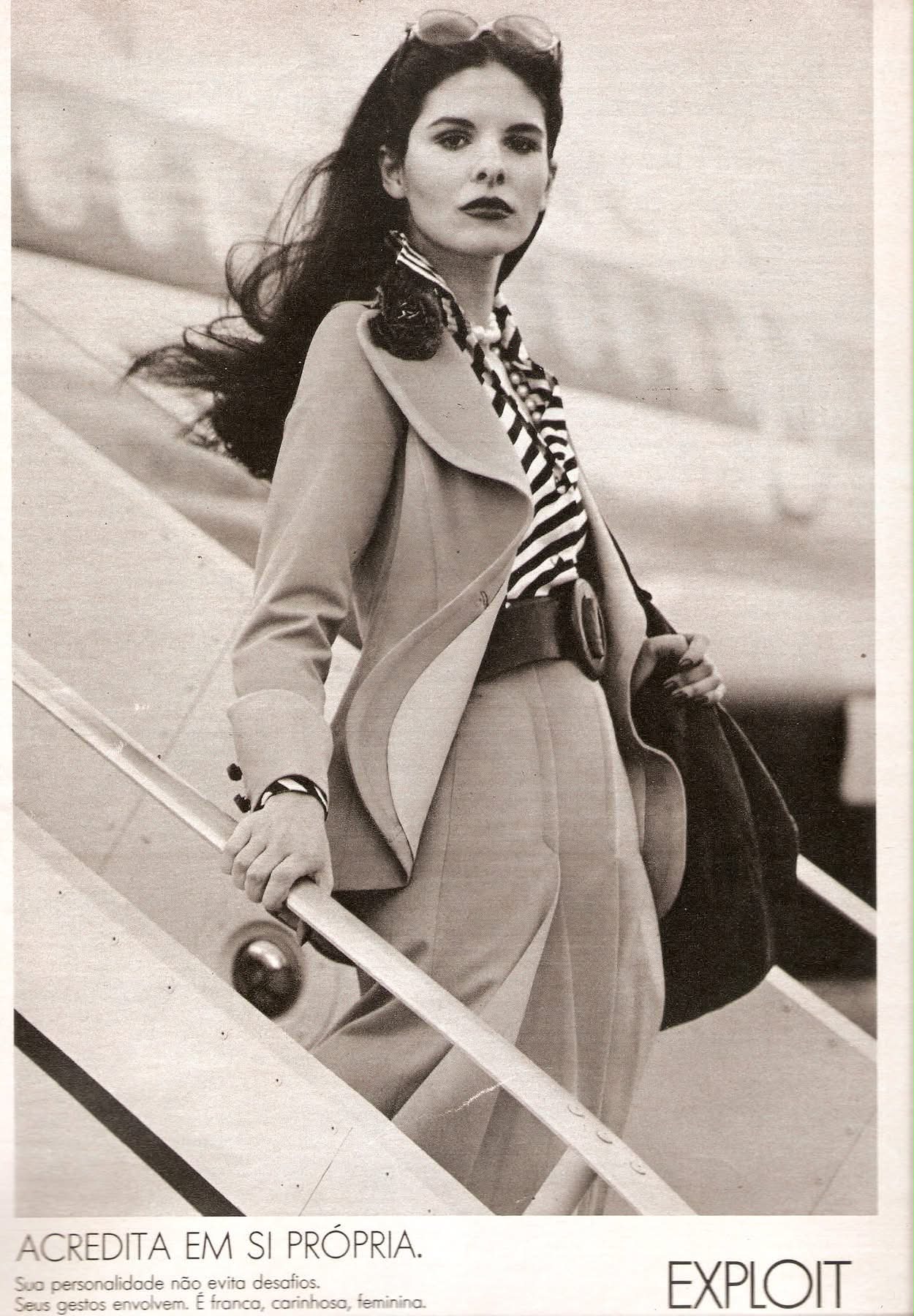 Mila Moreira para a Christian Dior/ Valisére, dezembro 1968. Use o