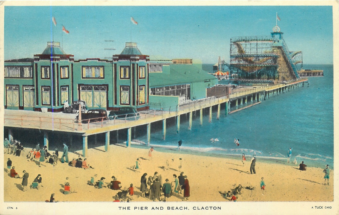 Clacton Then & Now | # West Beach & Clacton Pier by Raphael Tuck & Sons ...