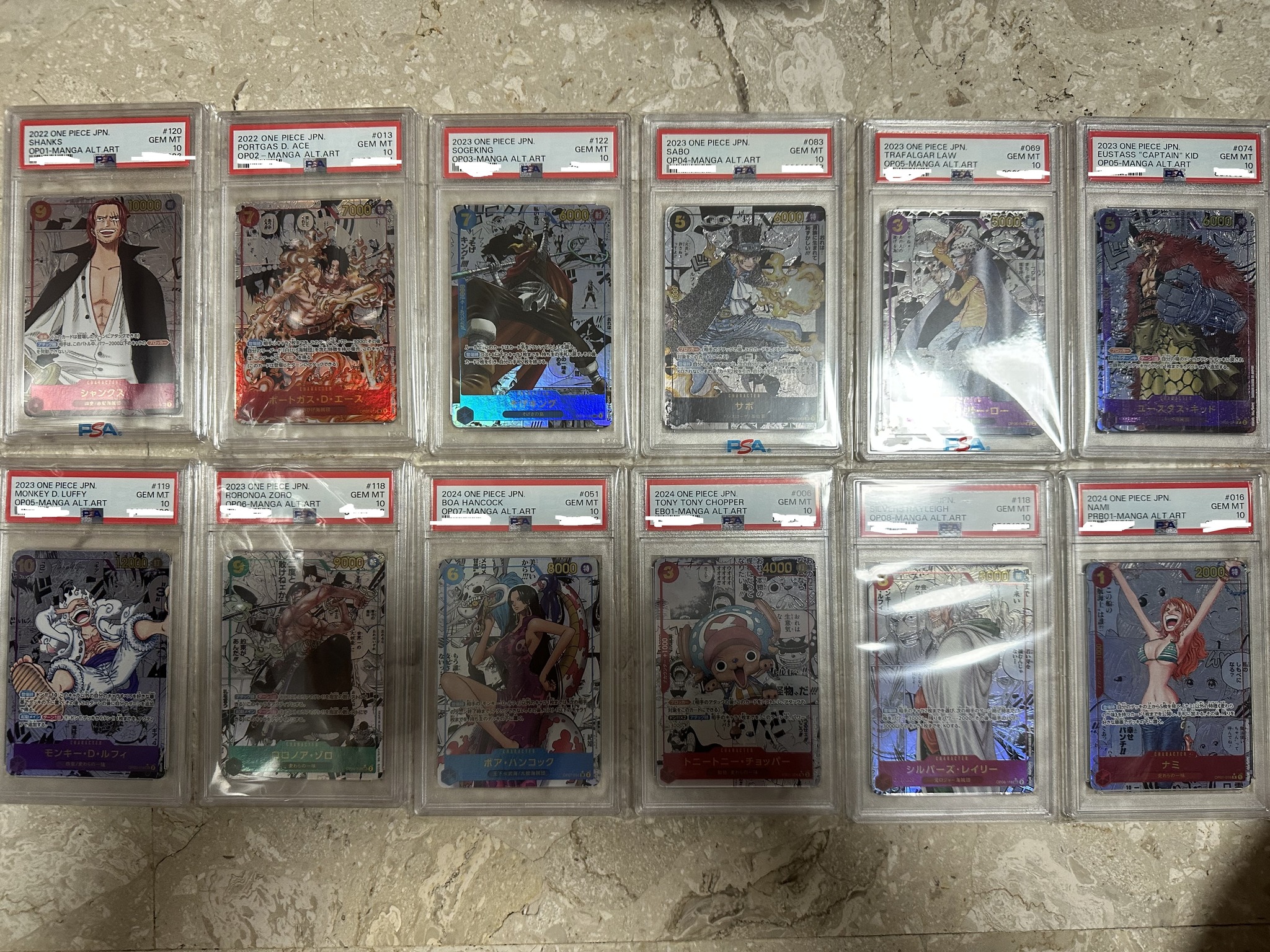 Selling one piece trading card sets