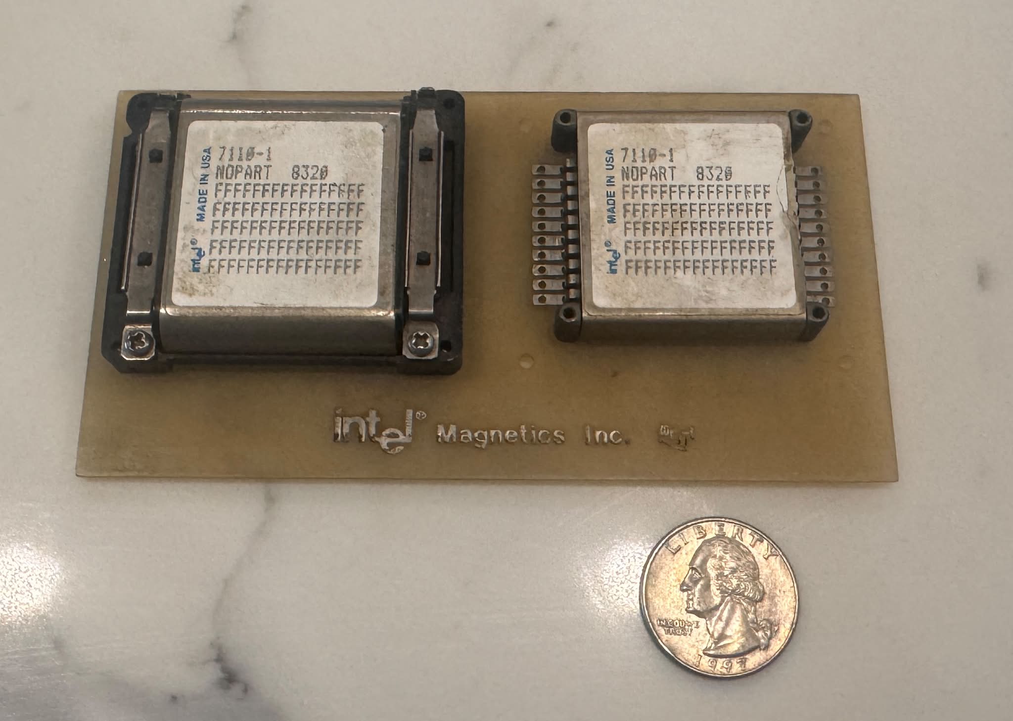 Intel Magnetics Inc. 7110-1 components from 1983