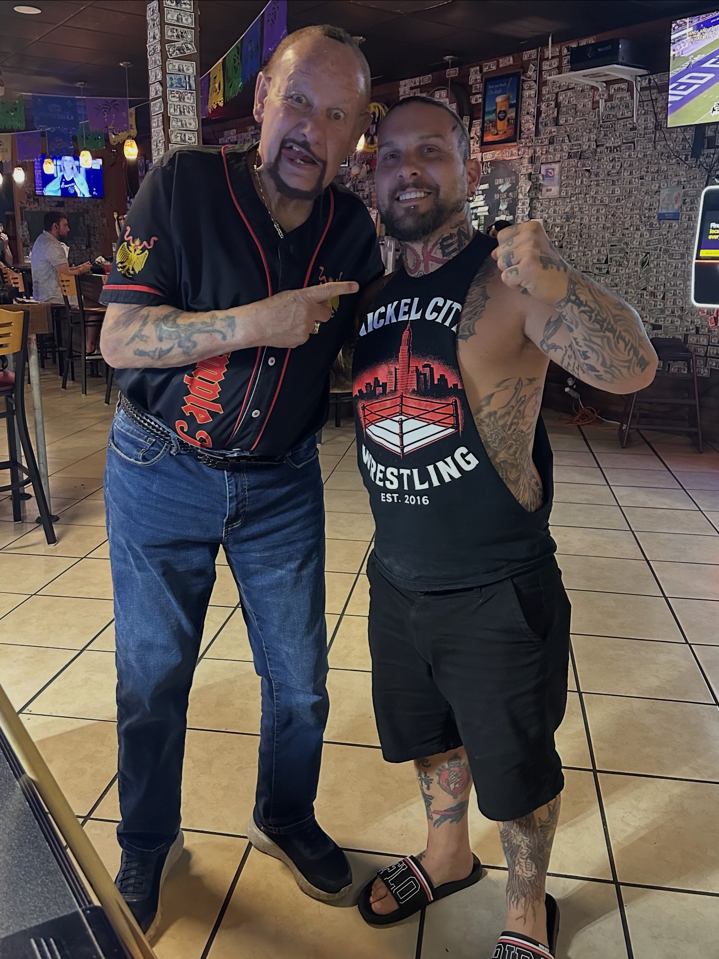 With Steve, owner of @ncwrestling1 in... - Bushwhacker Luke | Facebook