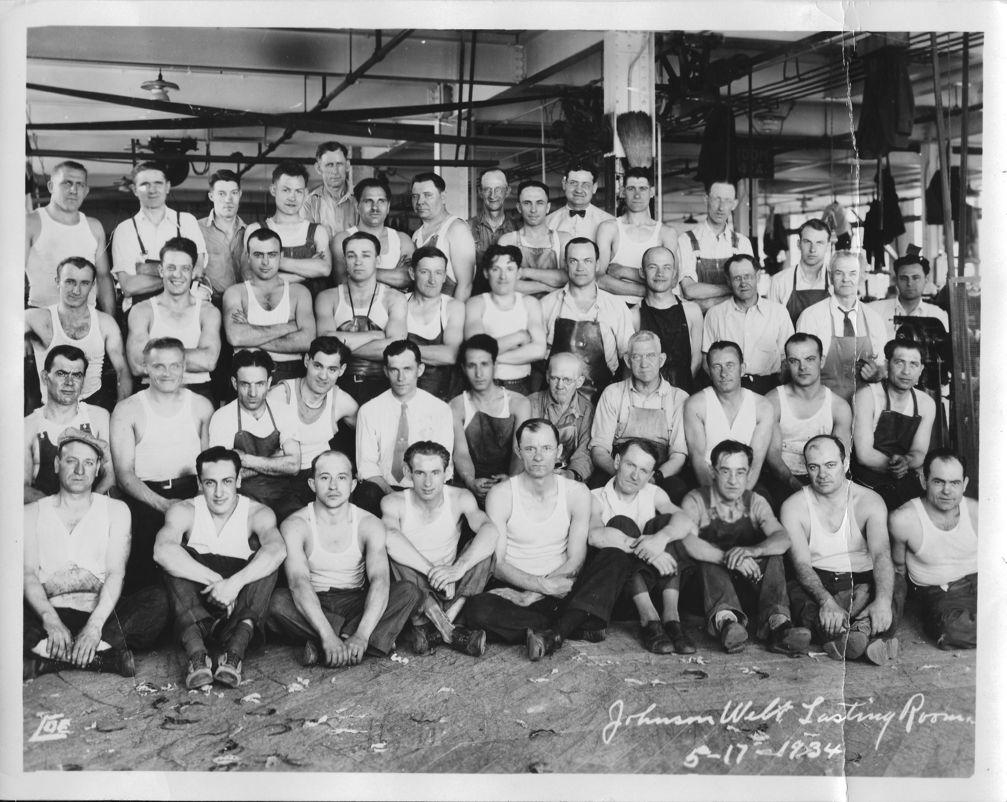 who worked at endicott, NY johnson shoe company?