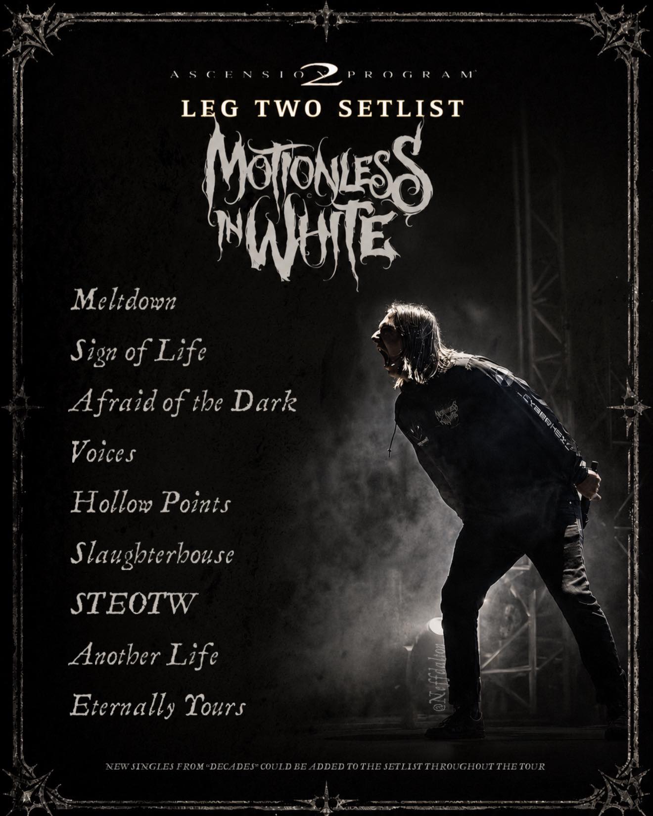 Motionless in White album signing for Decades