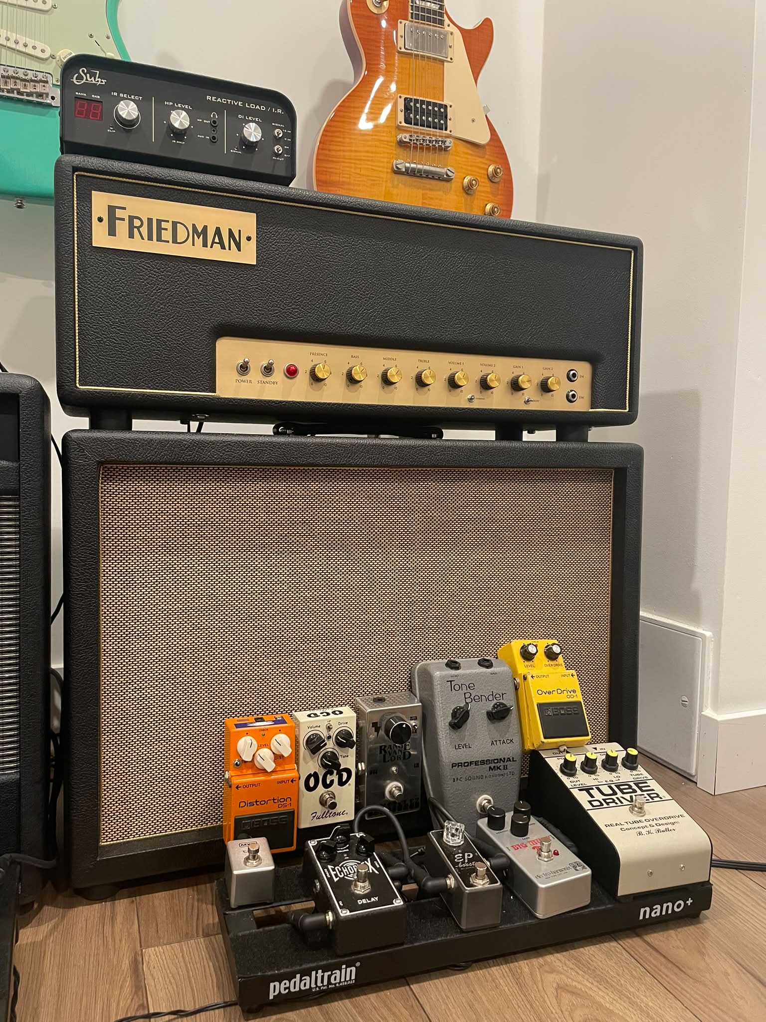 Custom Homemade EHX LPB-1 Amp Top with Diode Clipper Add-on