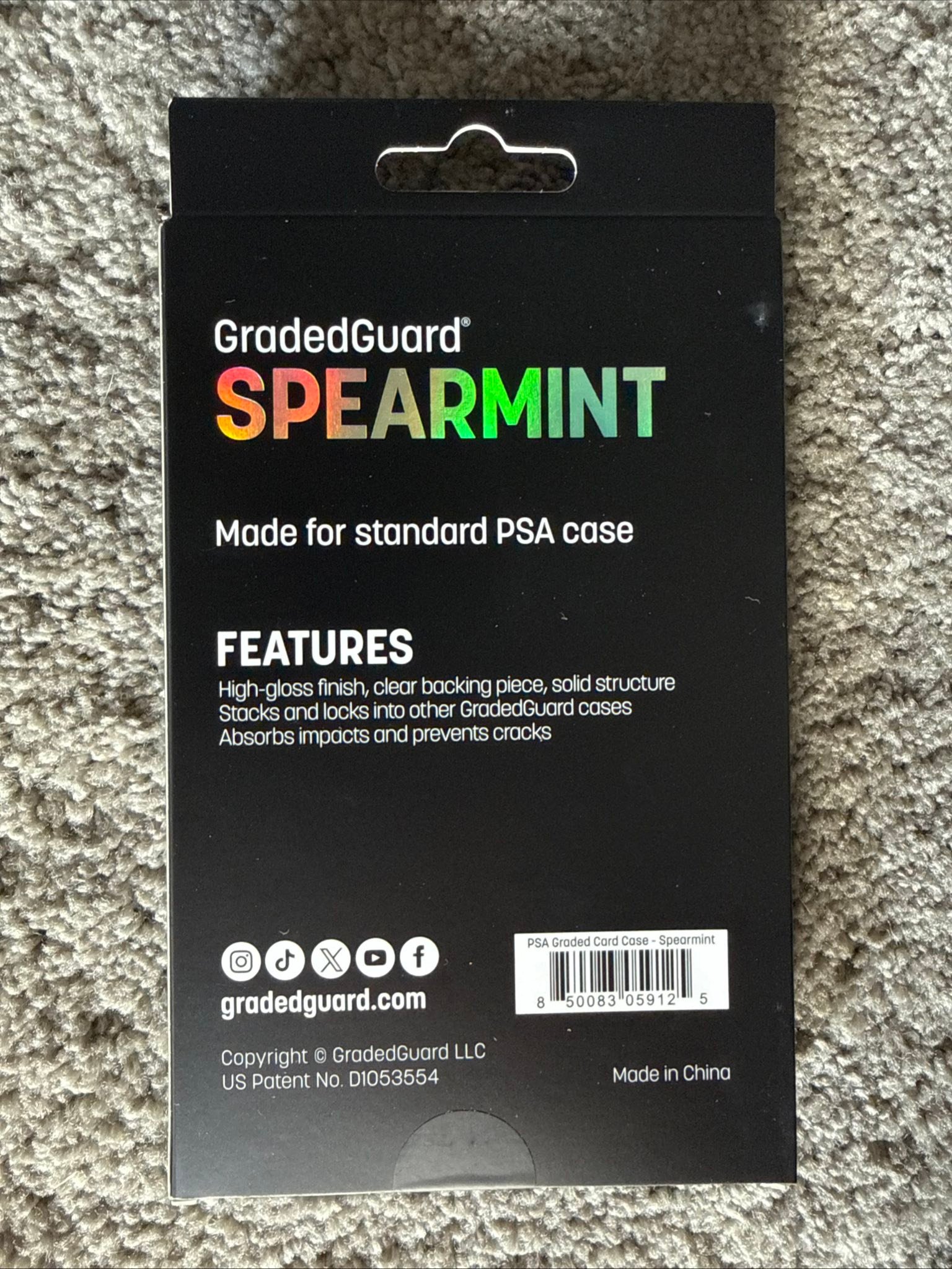 GradedGuard SPEARMINT PSAケース用スリーブ Limited edition spearmint GradedGuard for sale