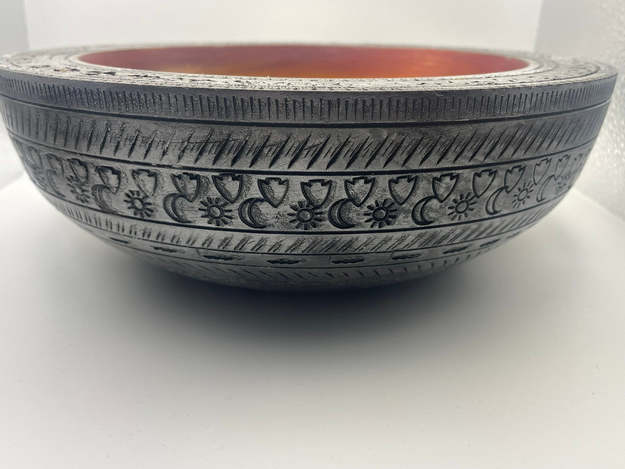 Nick Agar inspired Viking sunset bowl from tulip wood