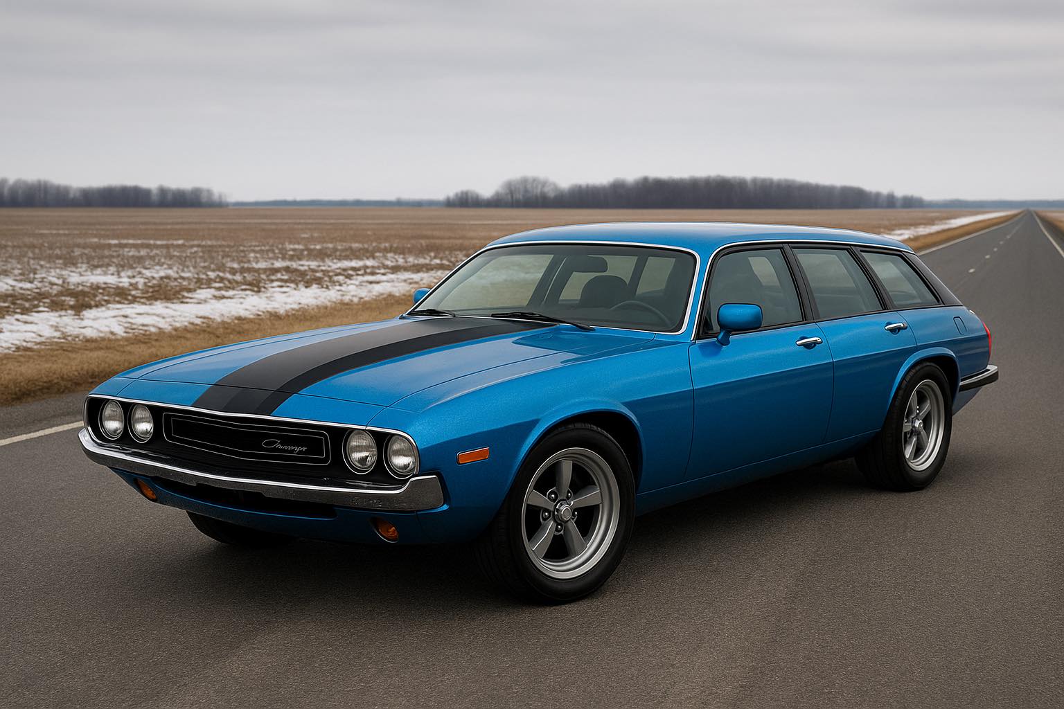 AI automotive art | A 1982 1982 Lynx Jaguar XJS Eventer rear ends a ...