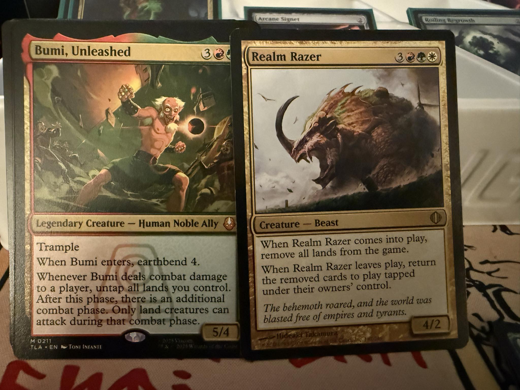 Magic: the Gathering MTG | How does Realm Razer work with earthbending ...