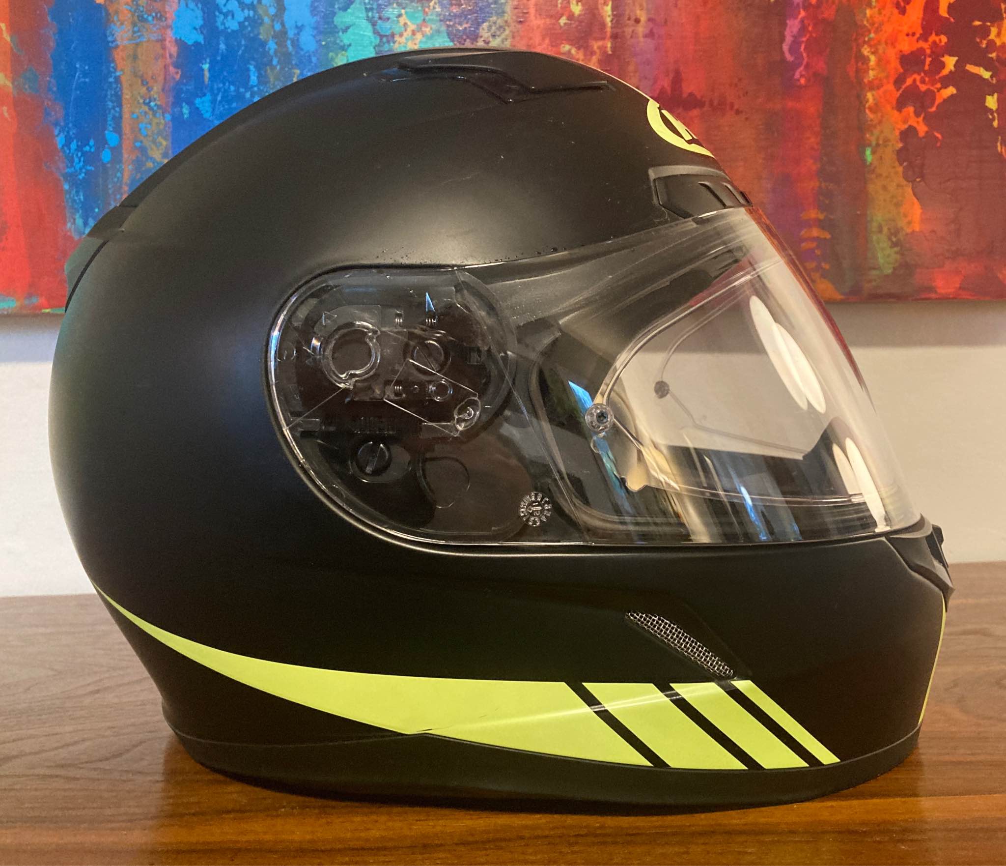 hjc cl-17 mystic full-face motorcycle helmet C91 Solid Modular with HJ-17 Pinlock Shield, DOT Approved (Semi Flat Black, X-Large) : Automotive HJC IS-17, CL-17 and FG-X