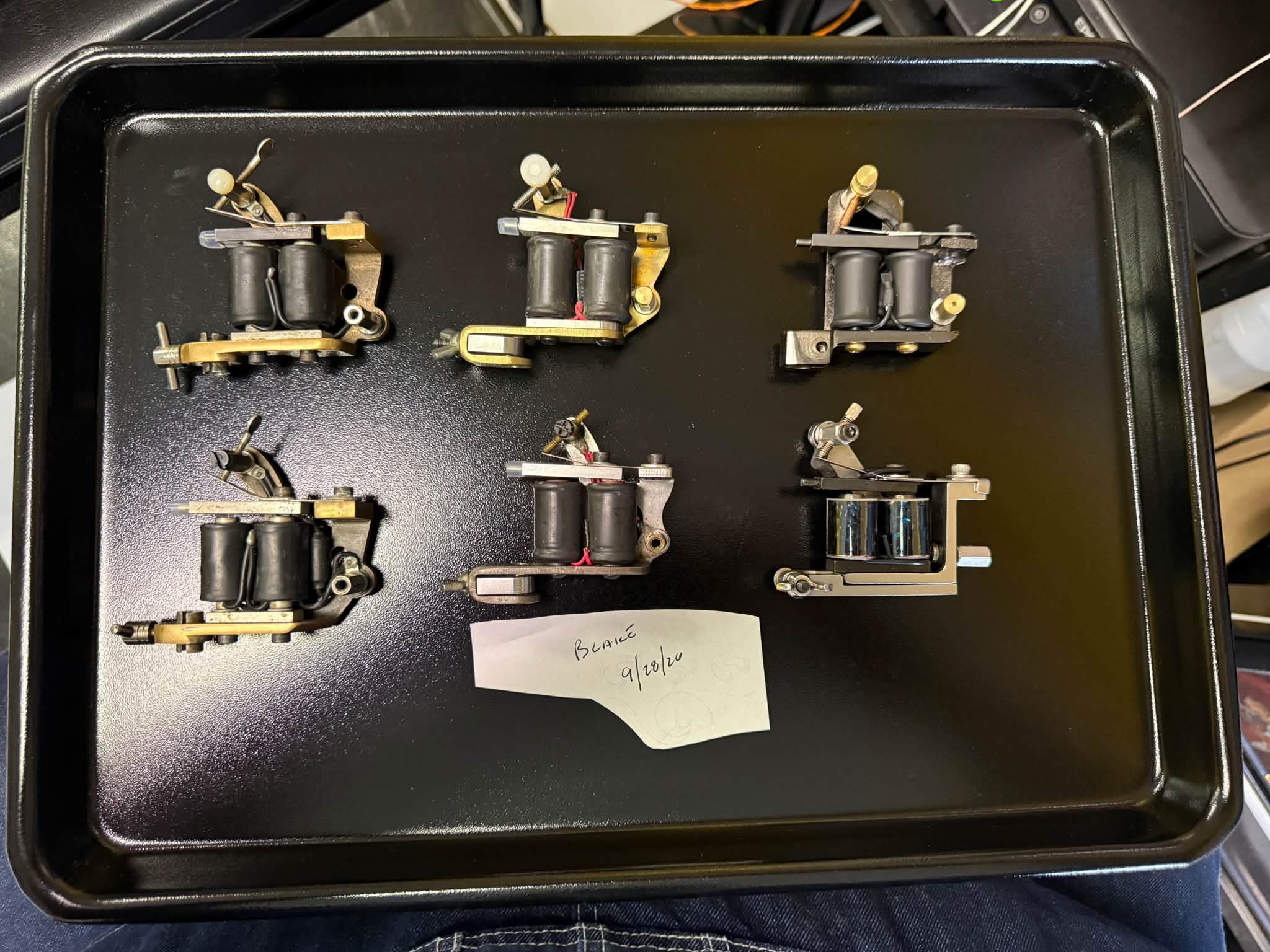 Tattoo machine parts for sale: Mickey Sharpz shaders, Paco Rollins