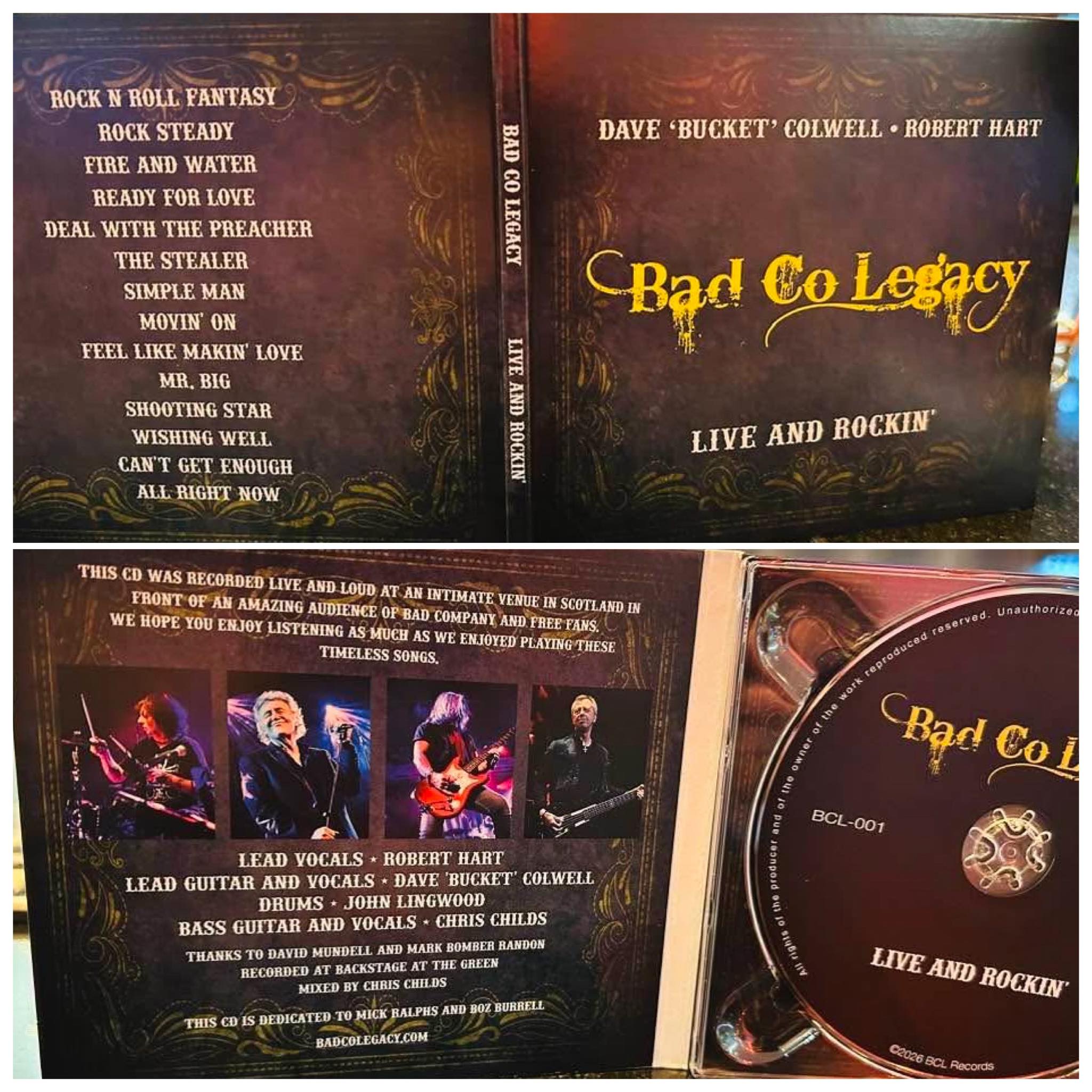 Bad Co. Legacy releases live album of Bad Company classics
