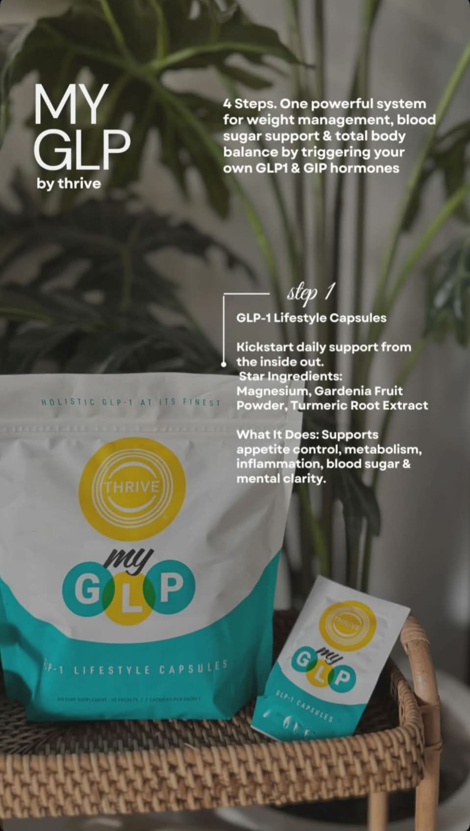 thrive my glp 1 by Le-vel GLP1 holistic vanilla shake with banana. This holds me the entire day until dinner. Energy, focus, inflammation reduction and appetite reduction. 🌀⭐️🩵 THRIVE myGLP Challenge Pack with
