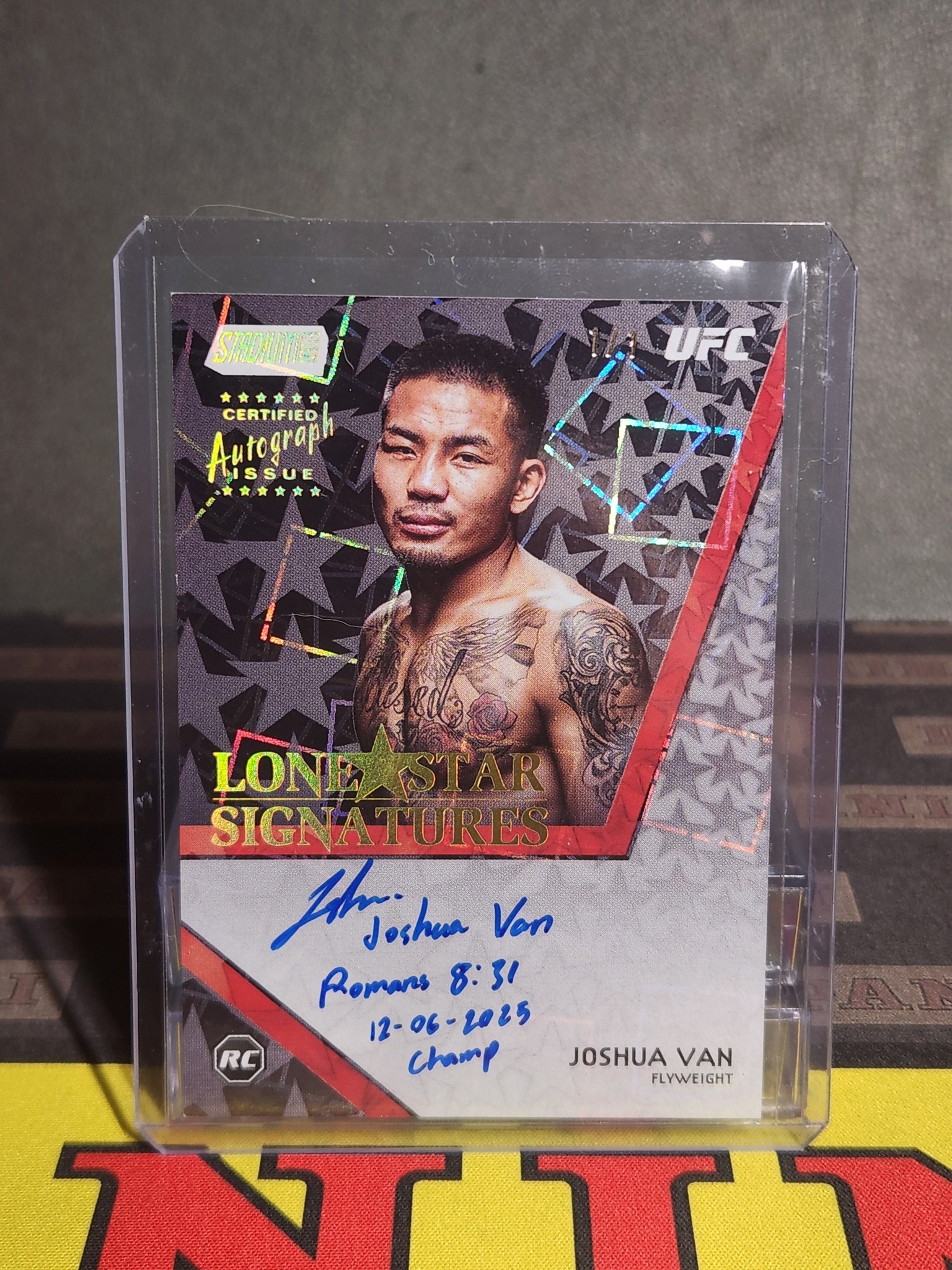 The 1/1 Gold Rainbow Joshua Van has been pulled!