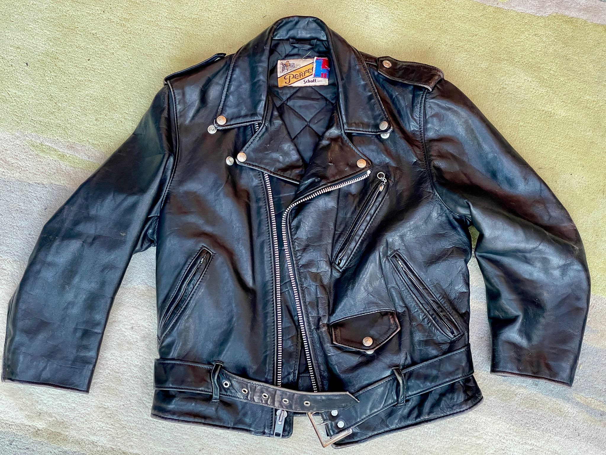 Schott Perfecto 118 size 38 leather jacket for sale