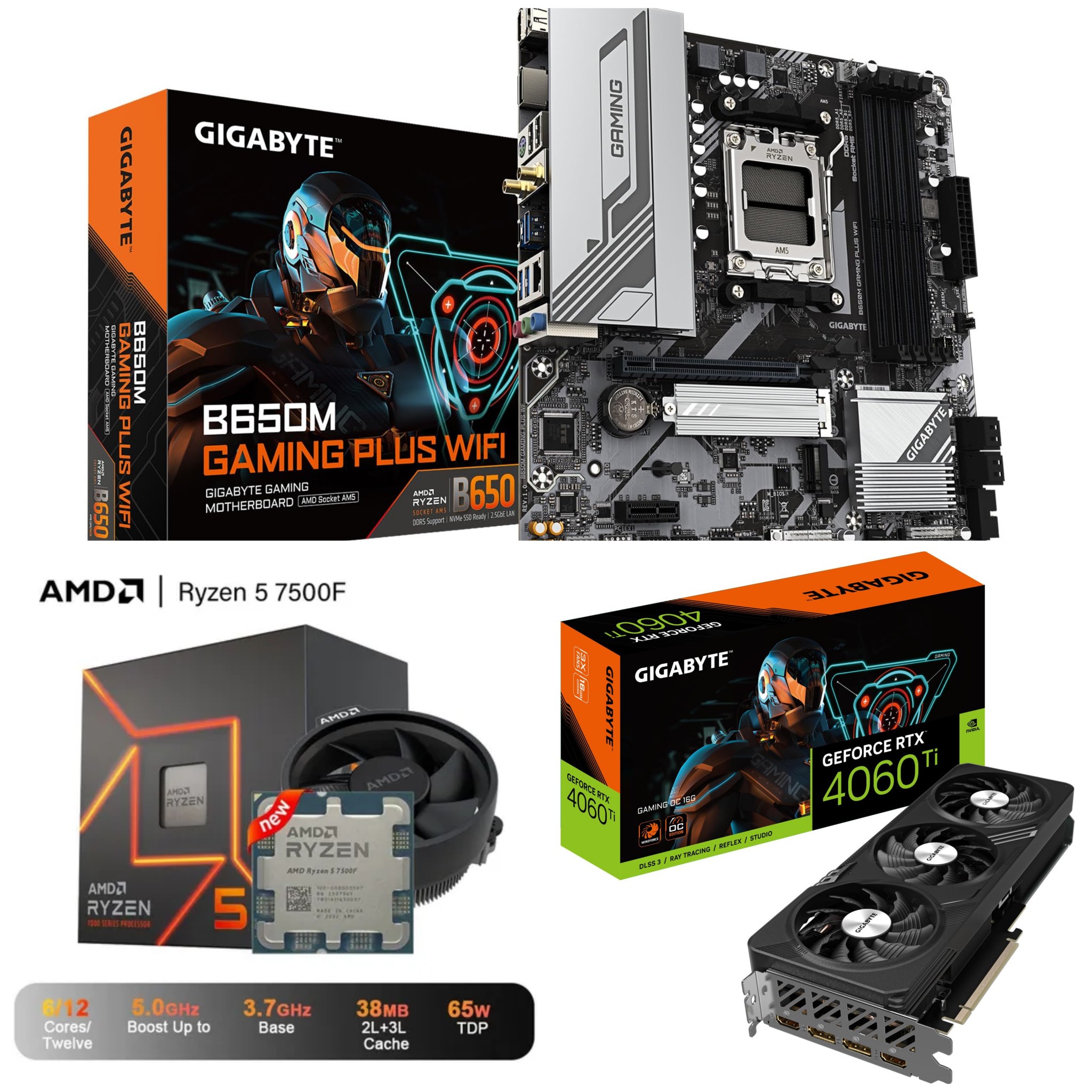 Which GPU to pair with Ryzen 5 7500F and B650 motherboard?