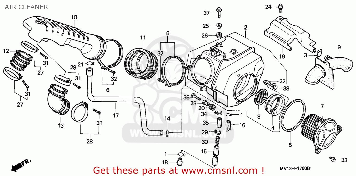 Honda XRV750 Africa Twin carburetor intake parts for sale