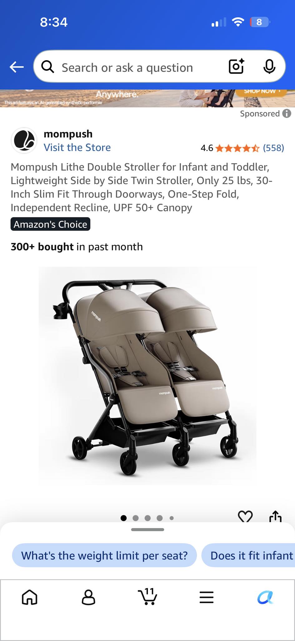 w4 elite quad stroller wagon 4 seater Wonderfold Volcanic Black Daiwa QR750 QR Ultralight subseries:berkley_big_game Color:Prl Black/Black 3/8 point harnesses