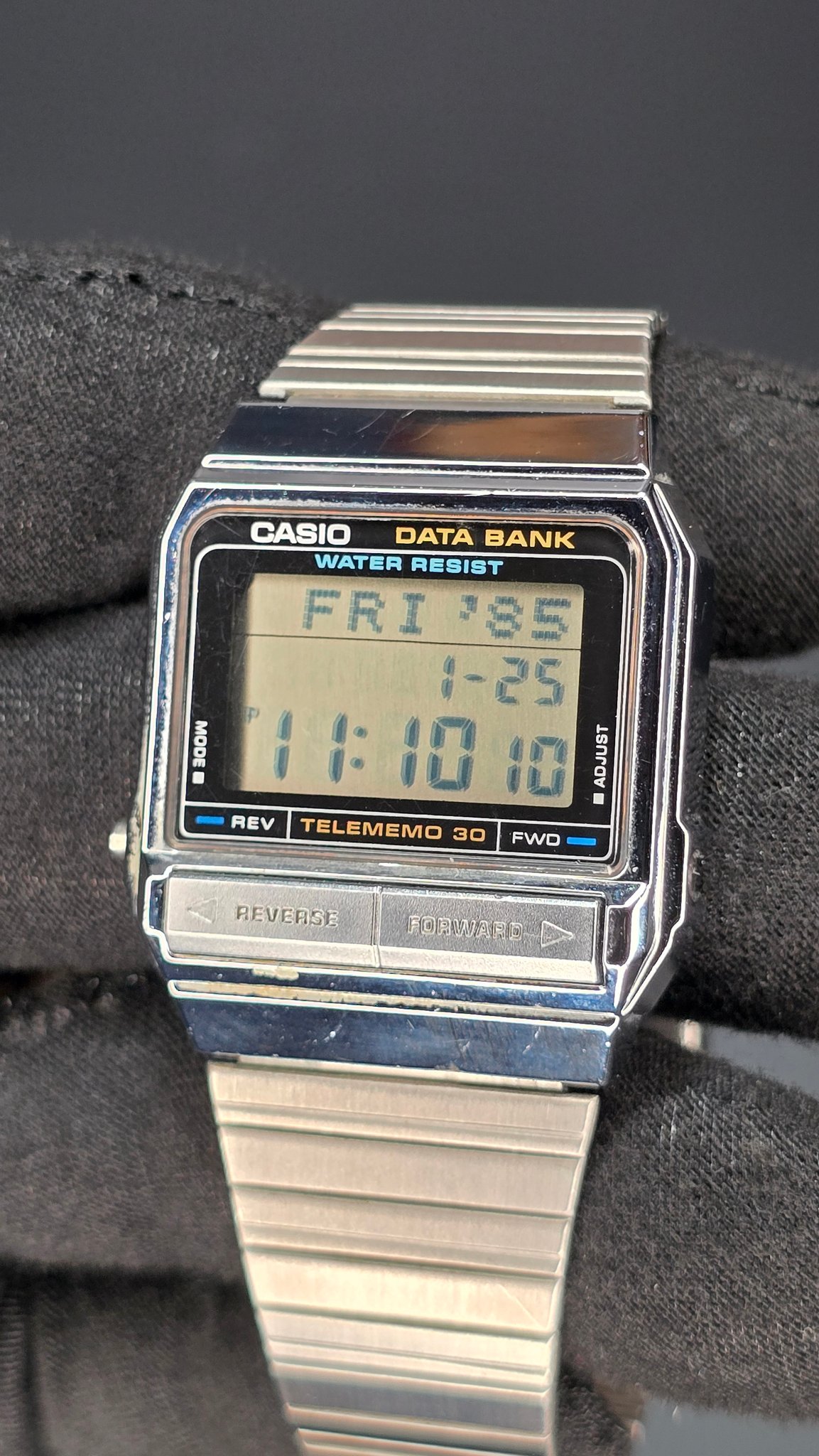 Casio DB-510 watch with soft rubber band