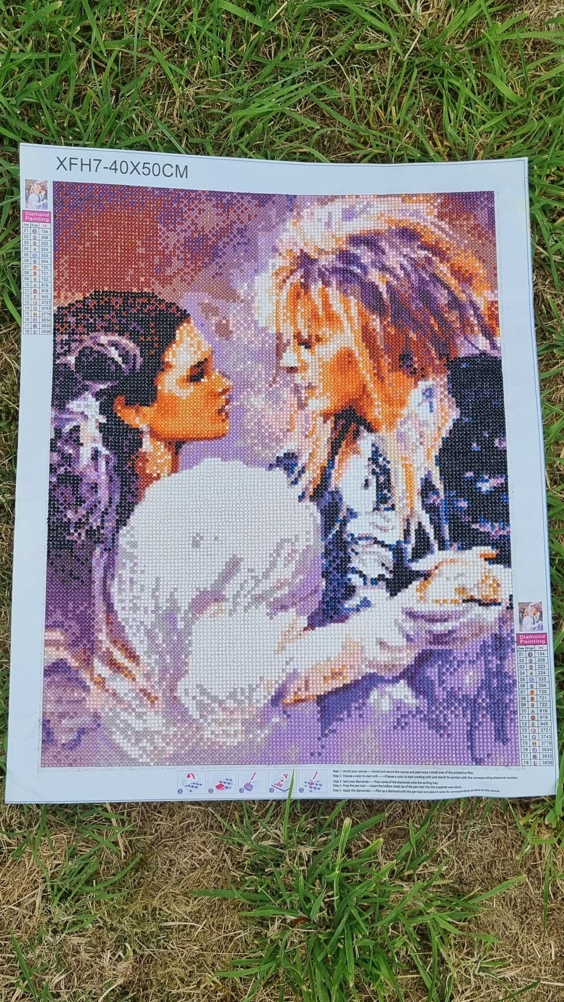 Another diamond art complete. Definitely looks better from a distance