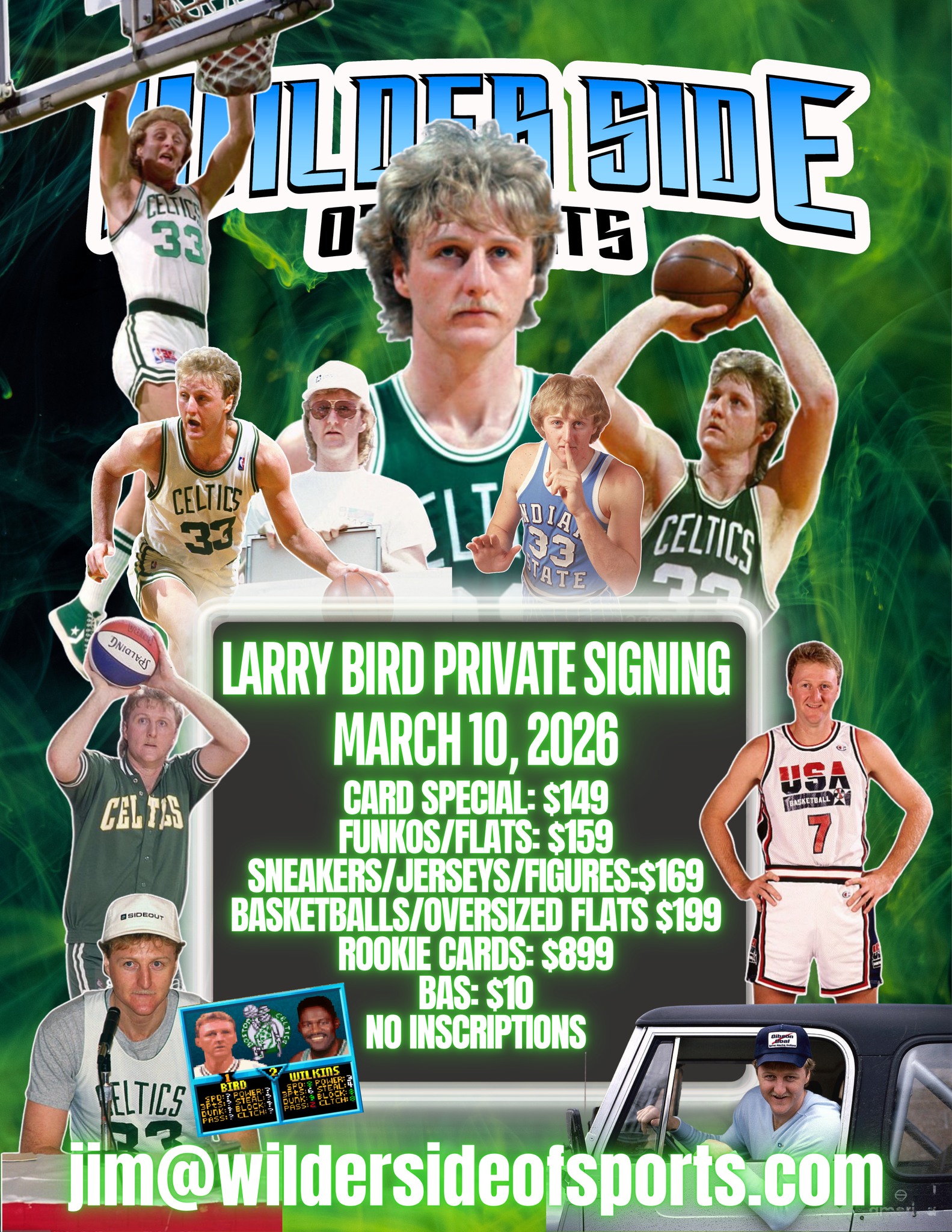 LARRY BIRD AND MAGIC JOHNSON SIGNED FRAMED 8X10 PHOTO LARRY BIRD 33 48535 Authenticated I50833988