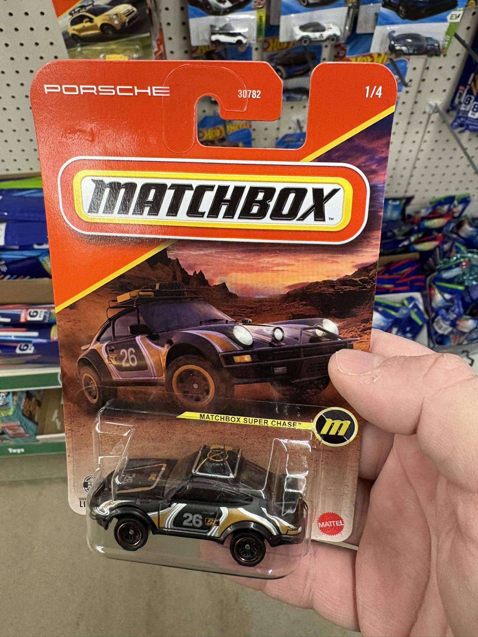 I found my first super chase! Awesome that my first was a Porsche