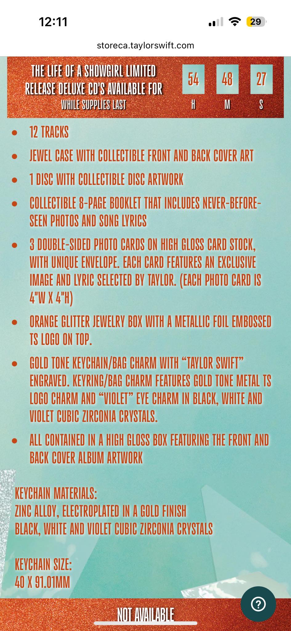 What's the meaning behind Taylor Swift's deluxe CD set charms and