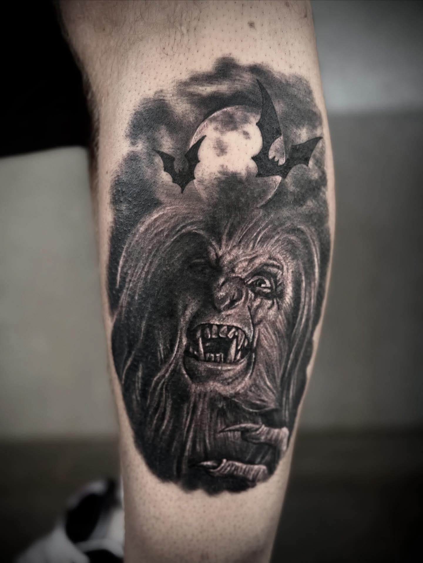 Jazzy's first tattoo! @jaz.marshall1234 #tattoo #blackworktattoo
