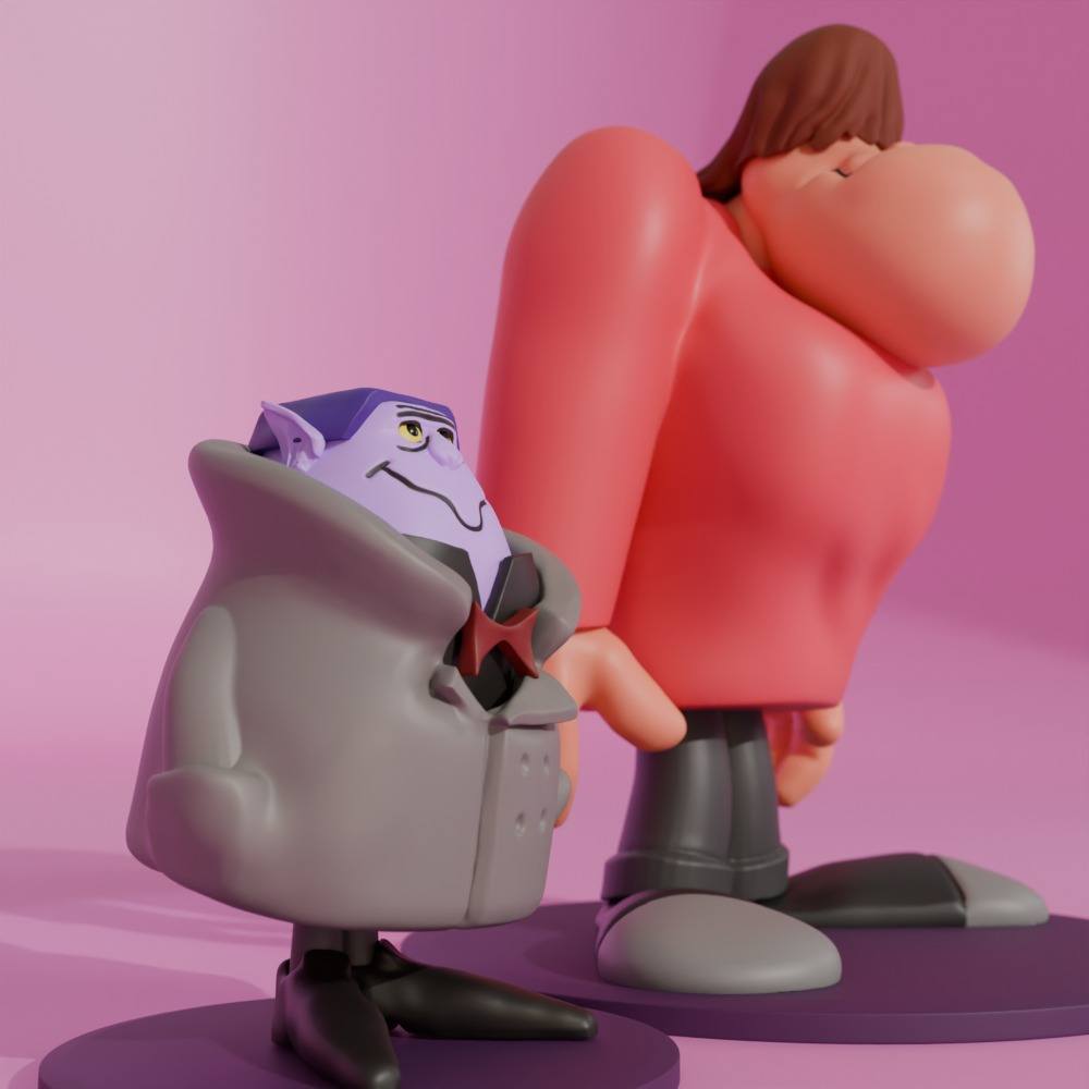 Modeling the Creepy Coupe from Wacky Races