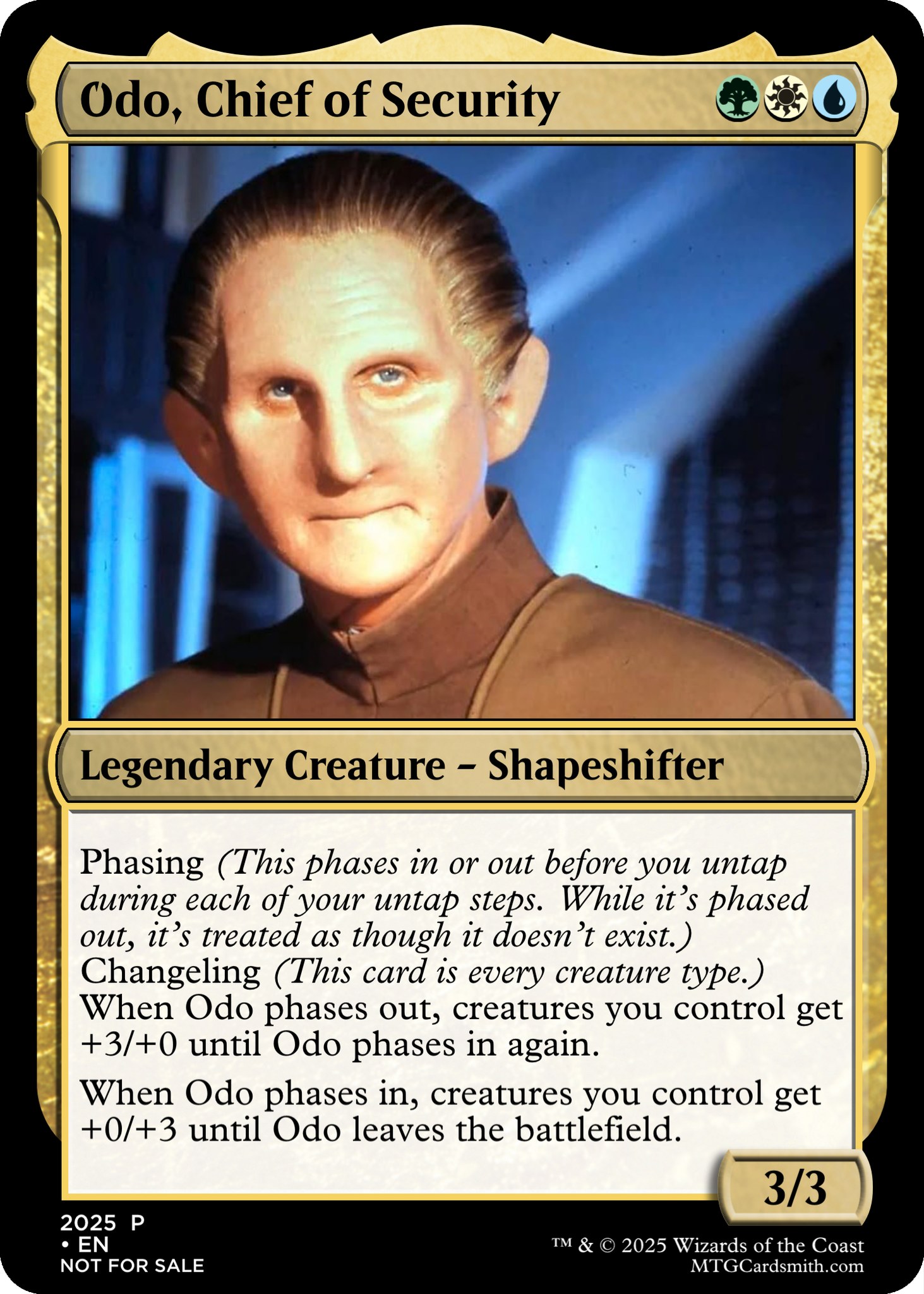 Did somebody say Star Trek? Odo, Chief Odo,ChiefofSecurity of 