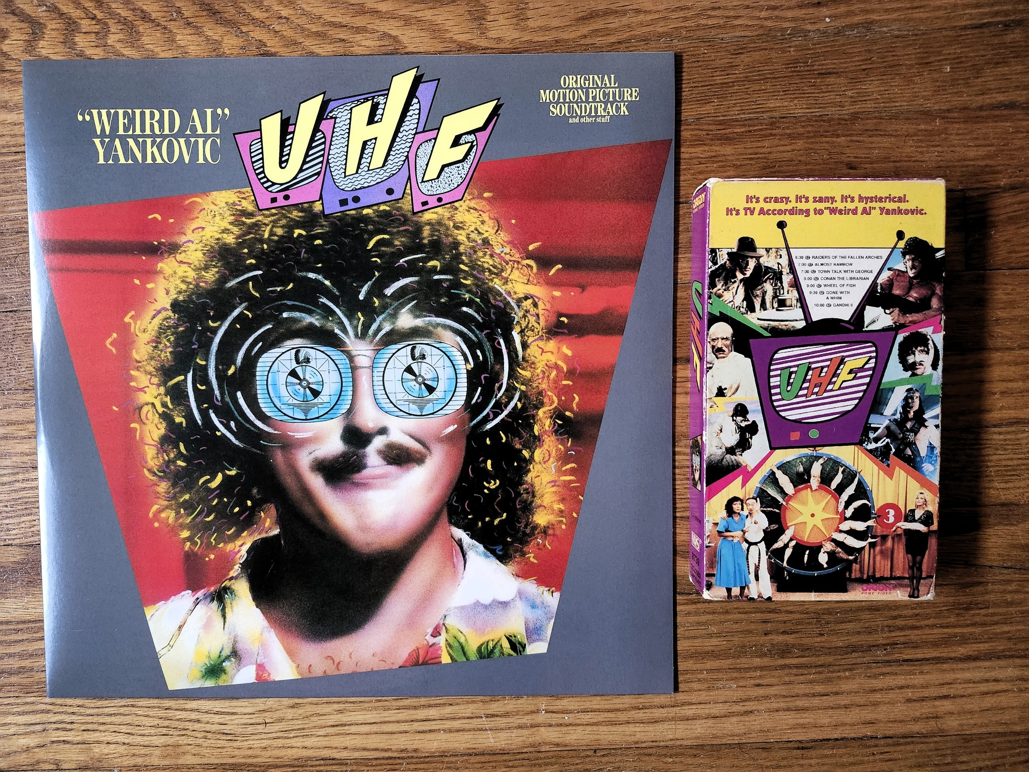 Weird Al's UHF VHS and soundtrack LP
