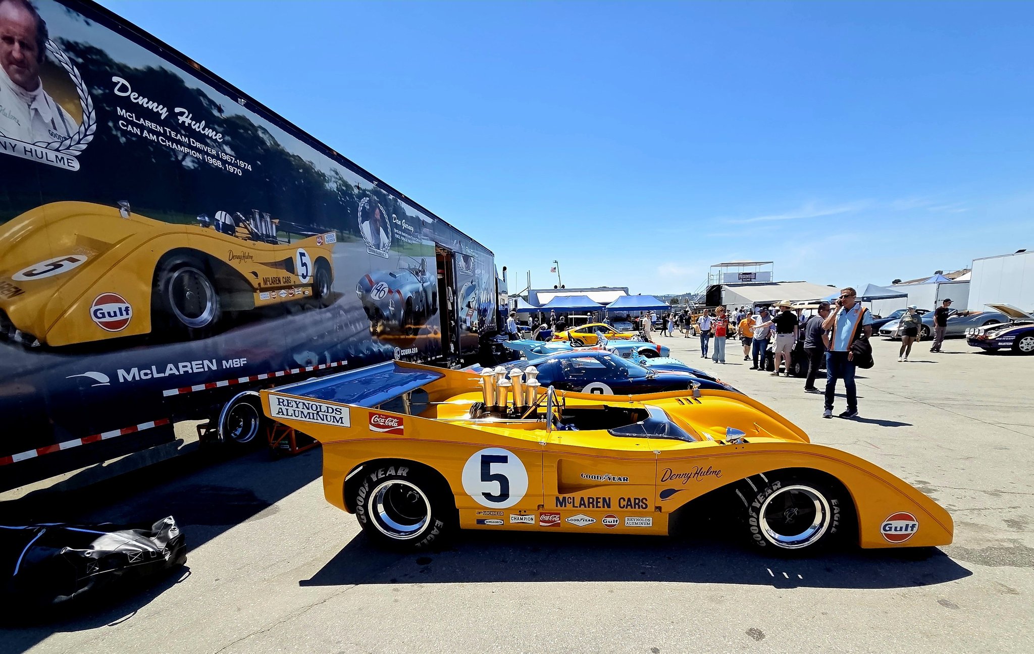 Total domination. The McLaren M8B, with drivers Denny Hulme and