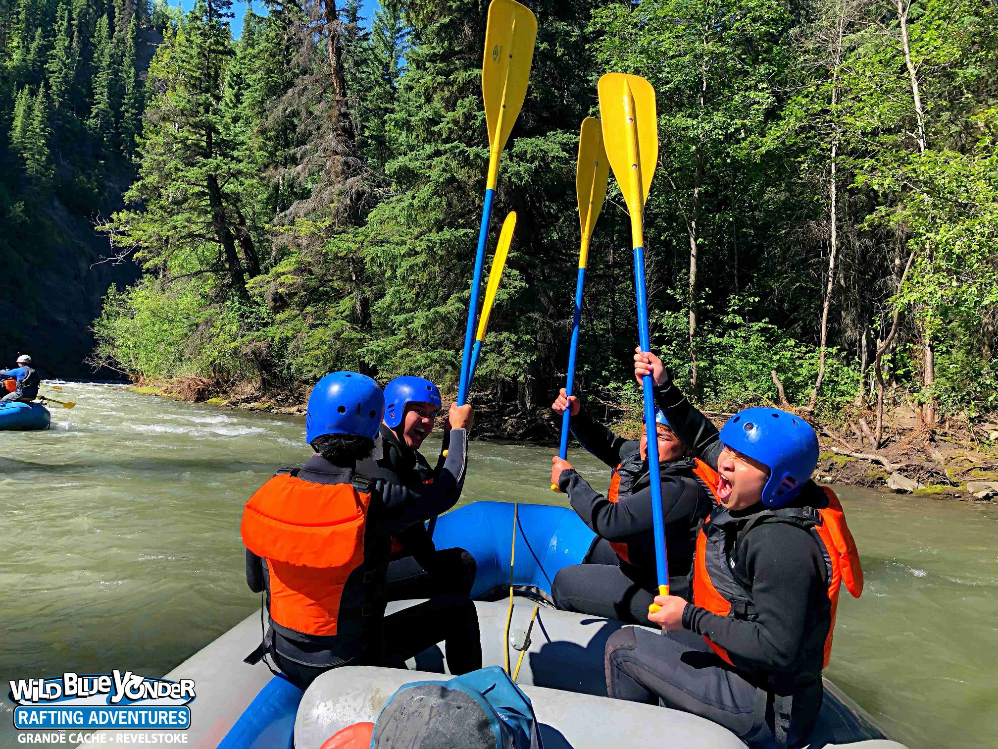 Wild Blue Yonder Grande Cache Rafting - We love it when your crew ...