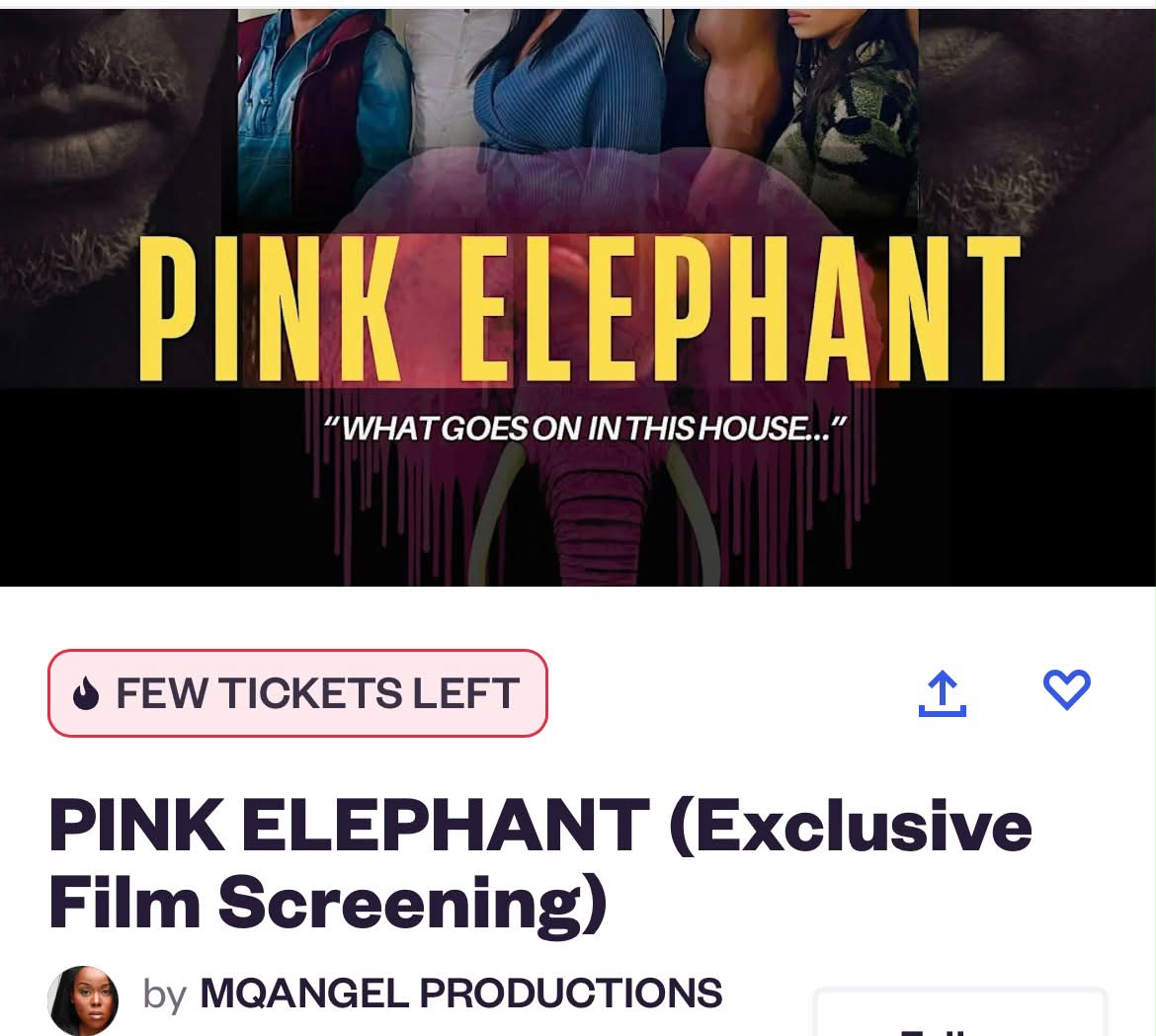 Pink Elephant exclusive film screening tickets (9 days left)