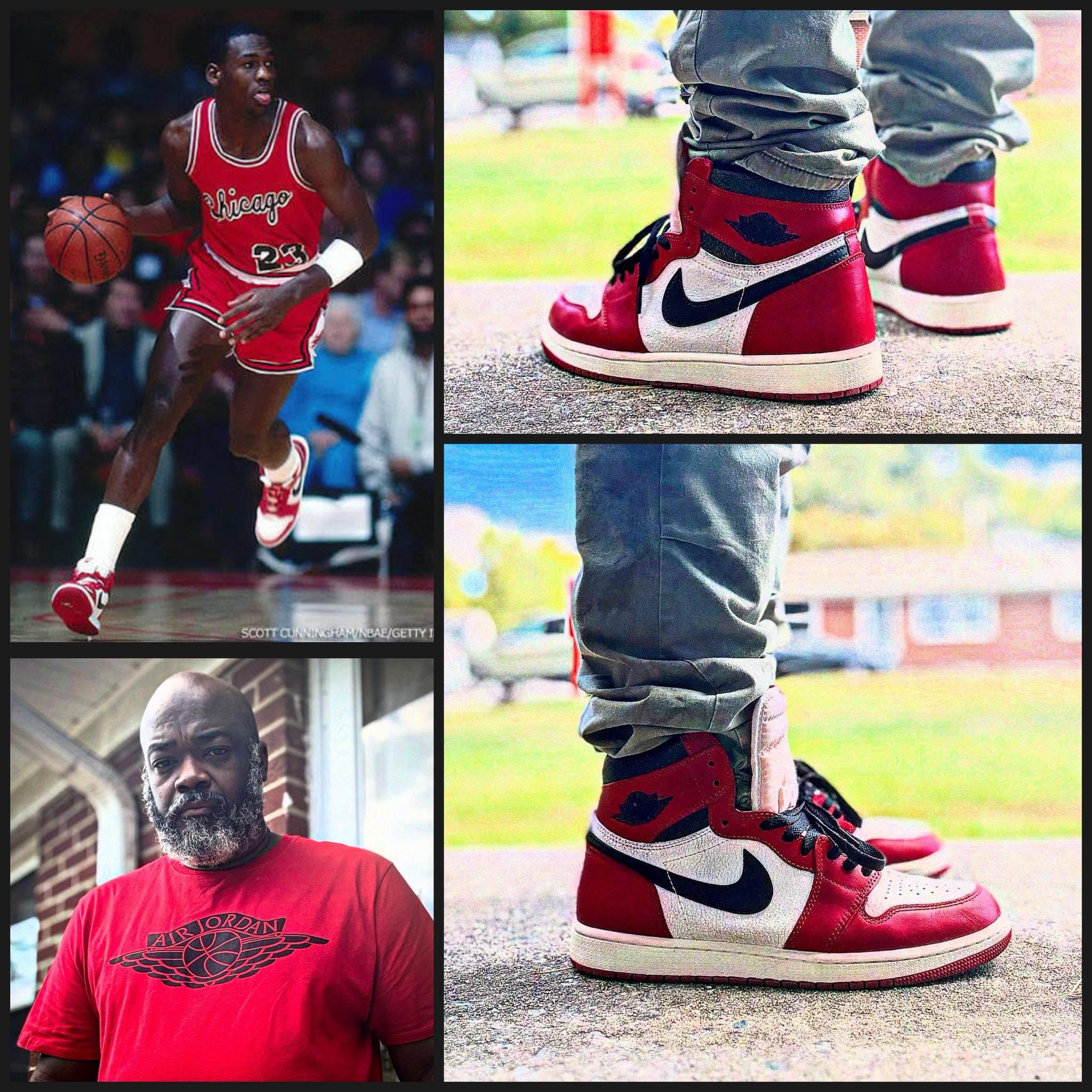 Wearing 2022 Nike Air Jordan 1 Retro OG High Reimagined Lost 