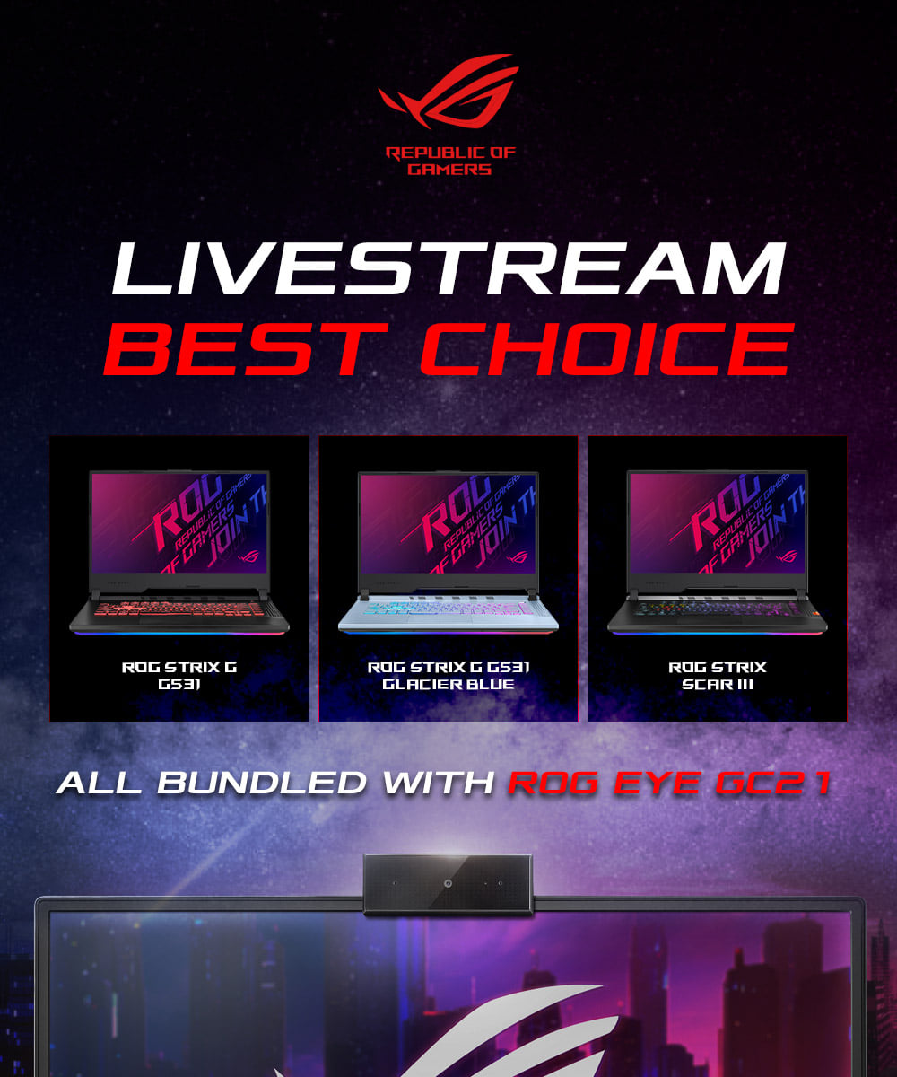 ASUS - Dapatkan pengalaman livestreaming terbaik dengan kamera ROG EYE ...