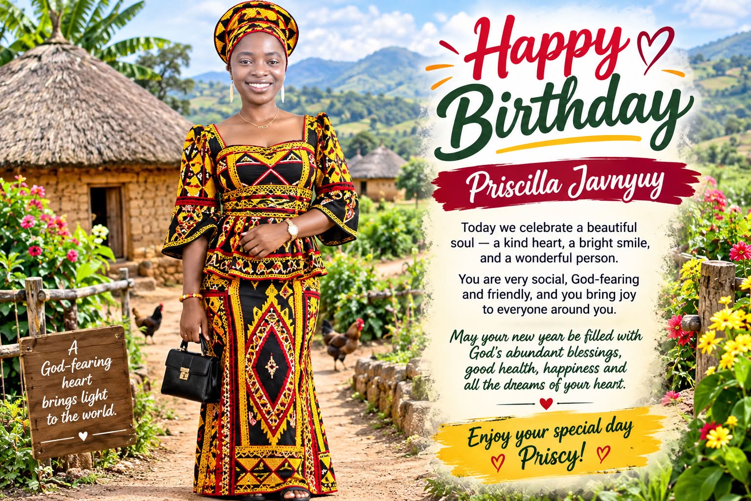 A very very happy birthday to Priscilla Javnyuy