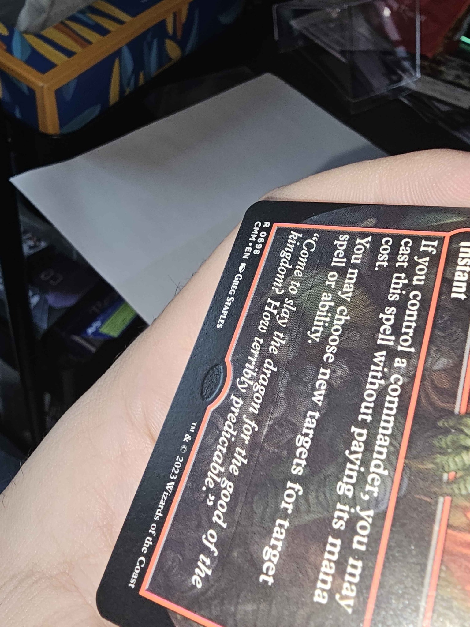 What is a borderless deflecting swat card missing foil stamp?