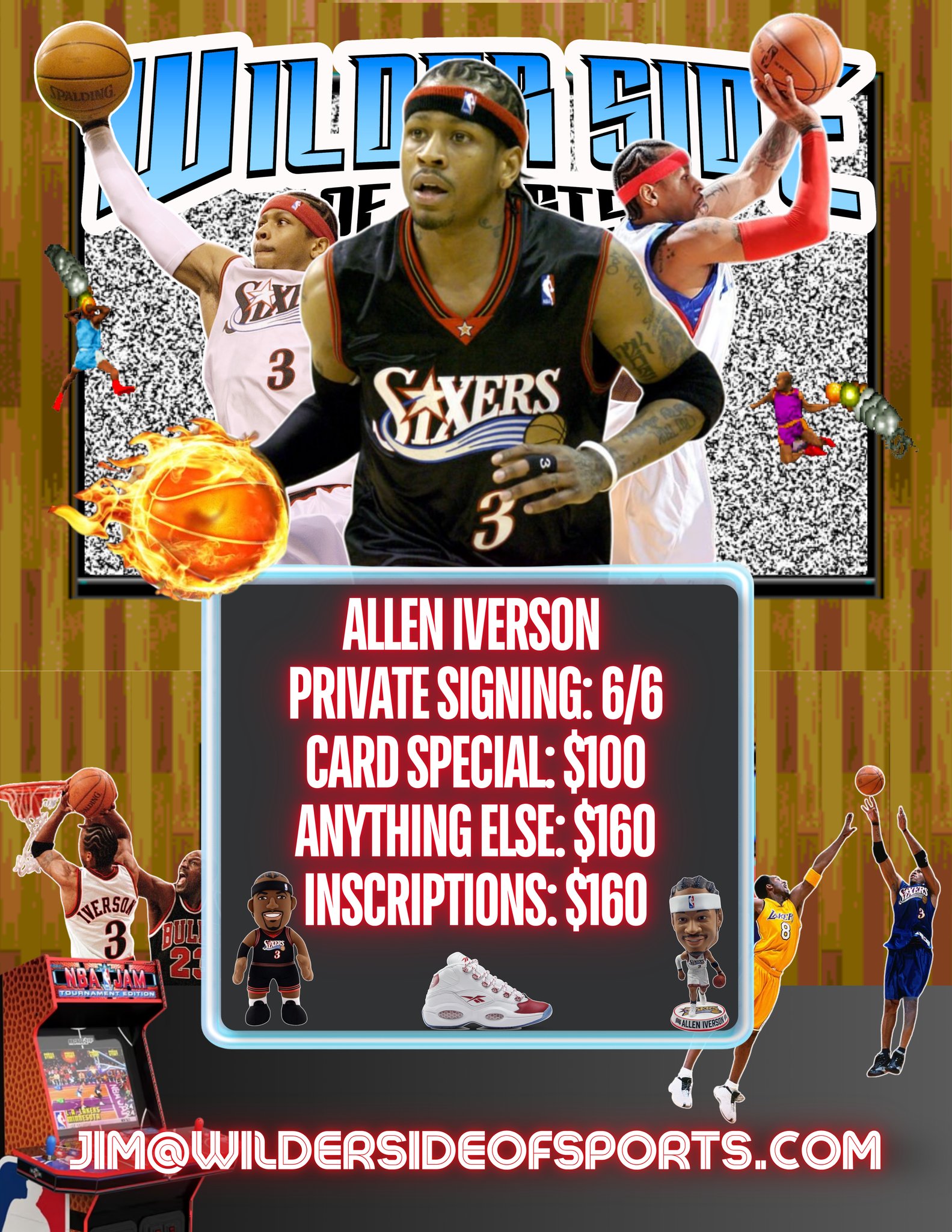 Allen Iverson private autograph signing event