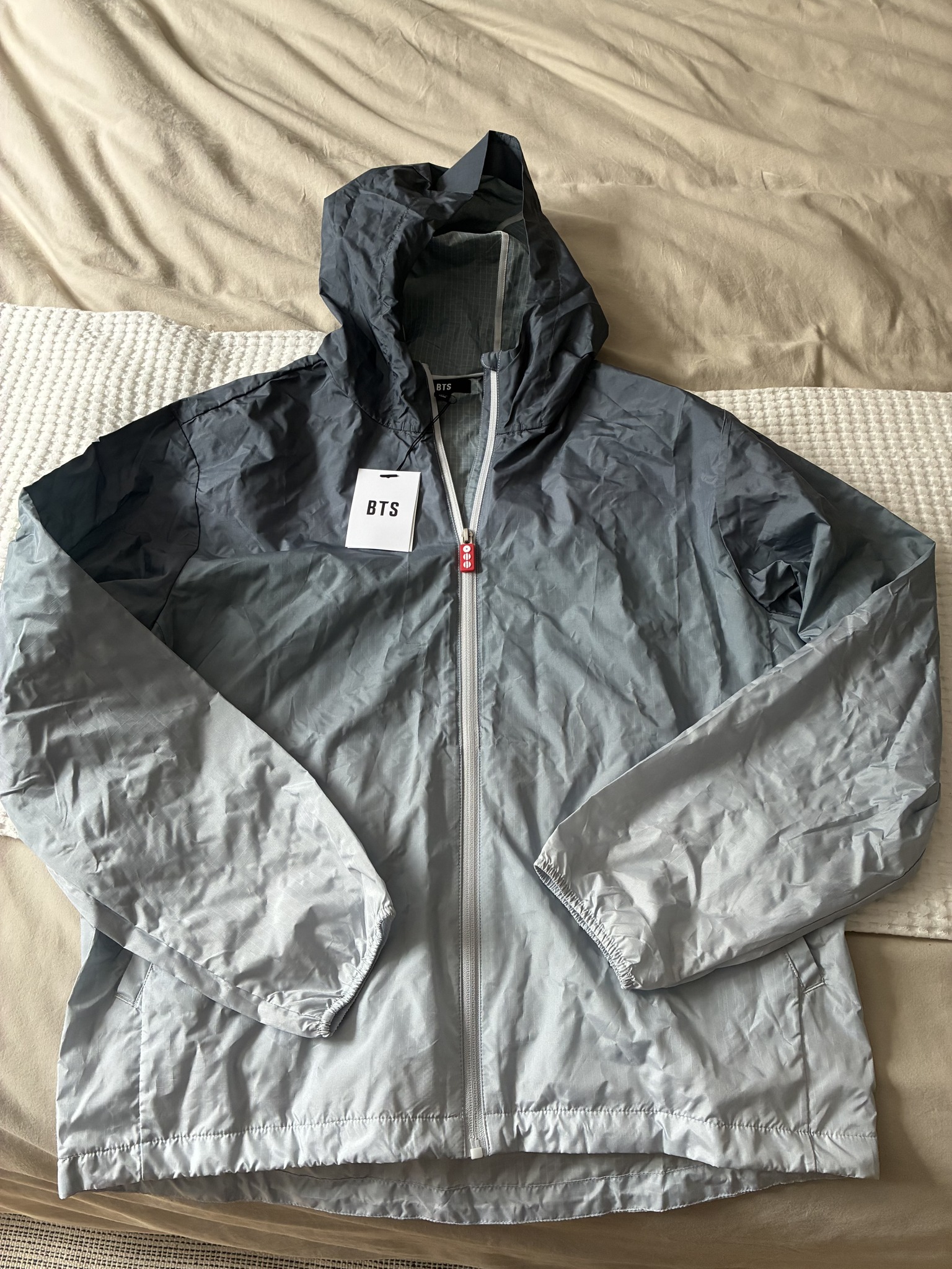 BTS Arirang World Tour wind jacket for sale, size L, $250