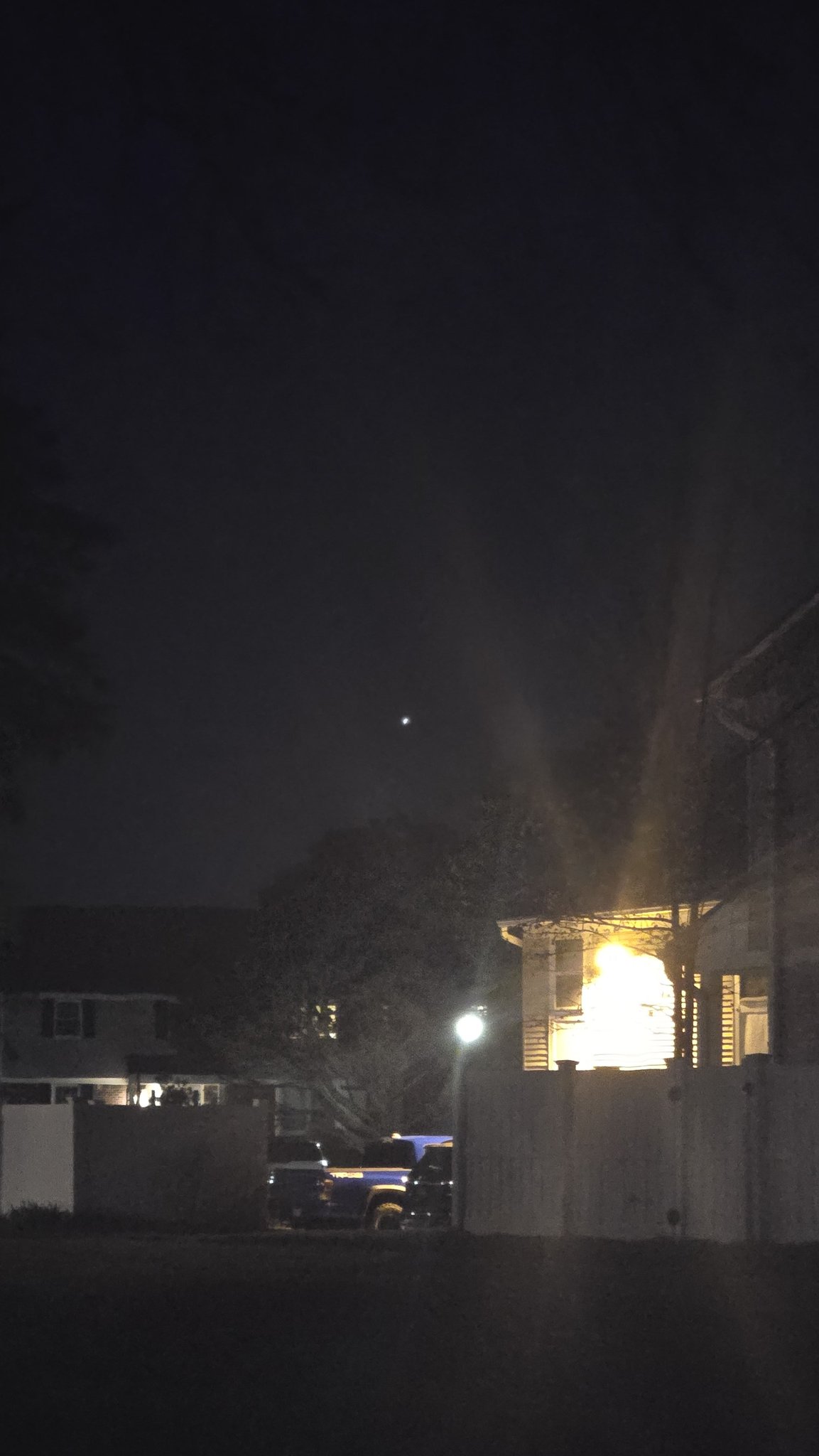 What is the mysterious bright light in the sky?