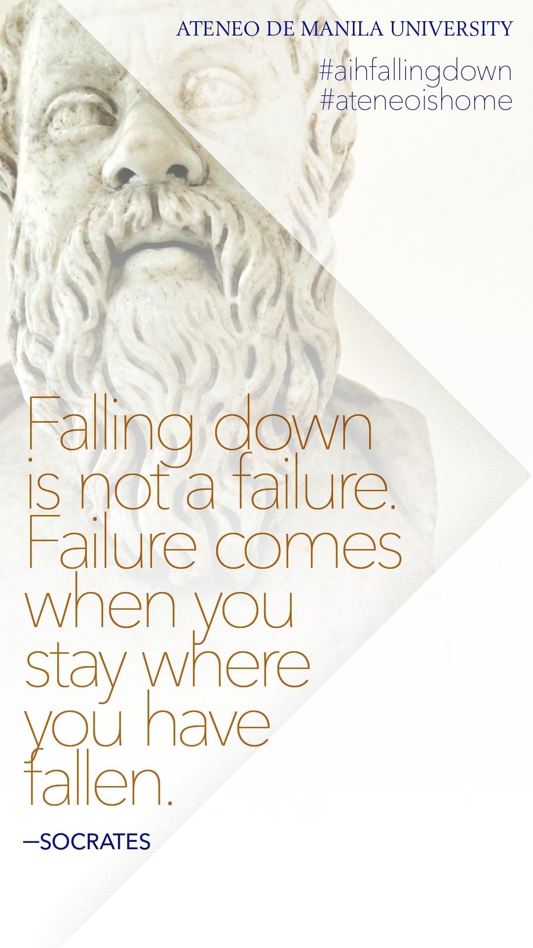 Ateneo - In each journey, we have experiences of stumbling, making ...