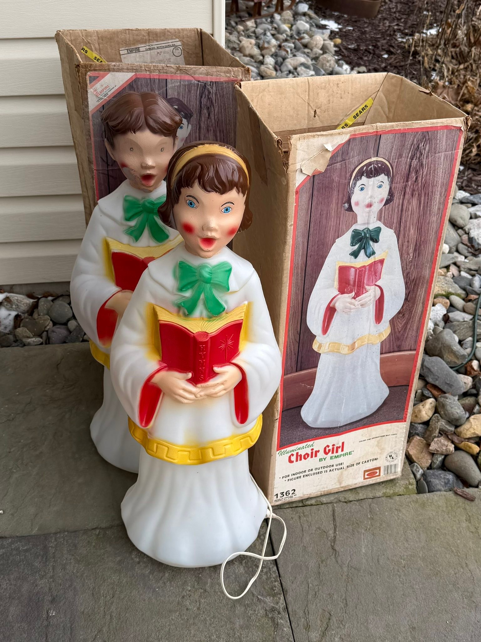 Vintage choir girl blow molds purchased