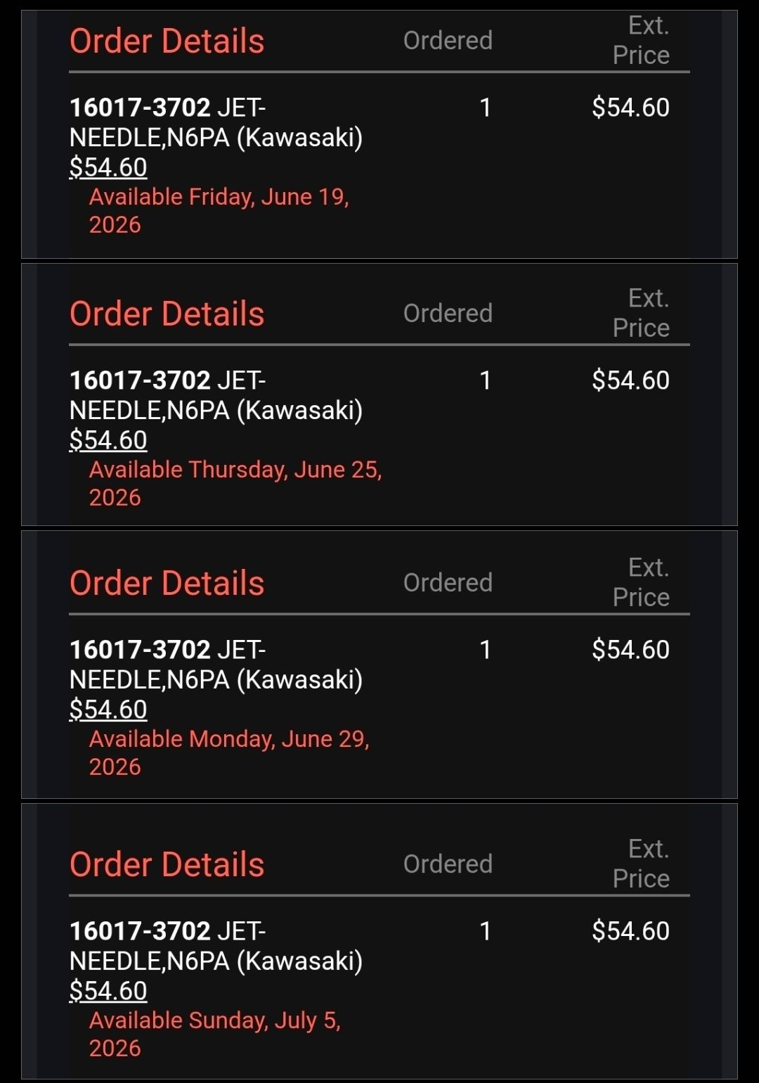 Who is a reliable alternative to Partzilla for Kawasaki Jet Ski parts?