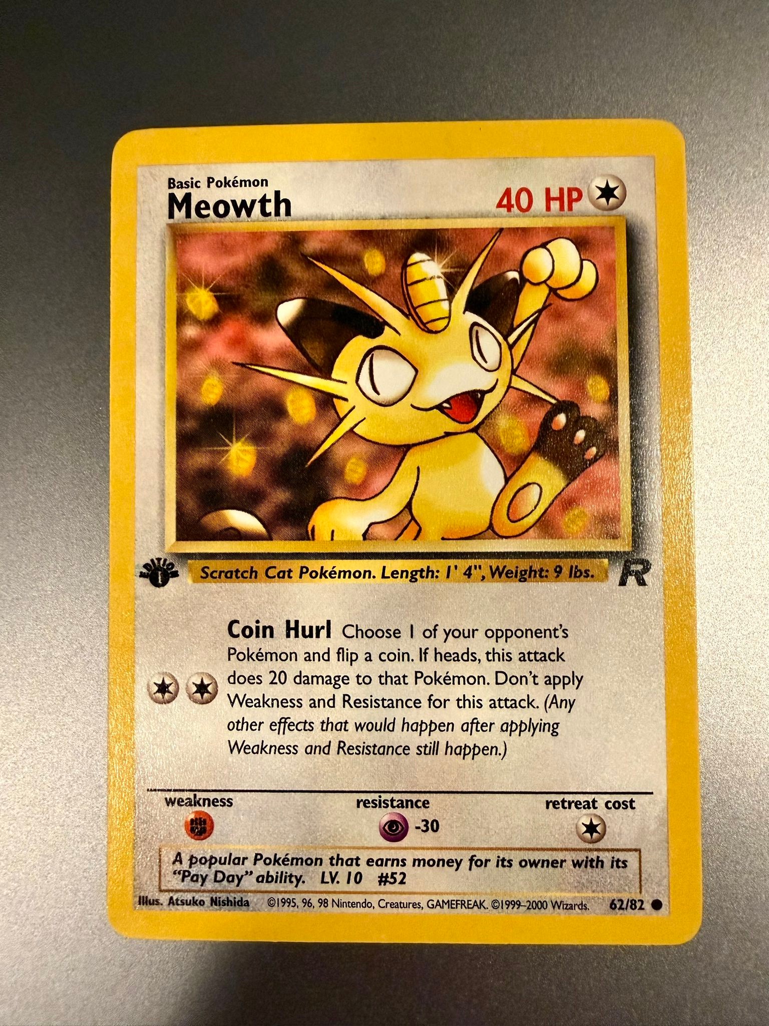 first edition meowth pokemon card Dutch Jungle (1st Edition) #56/64 Trading (Signed  Rotterdam Comics RarityIllustration Rare Hit Points70 HP Colorless Meowth ex - 107/088 -