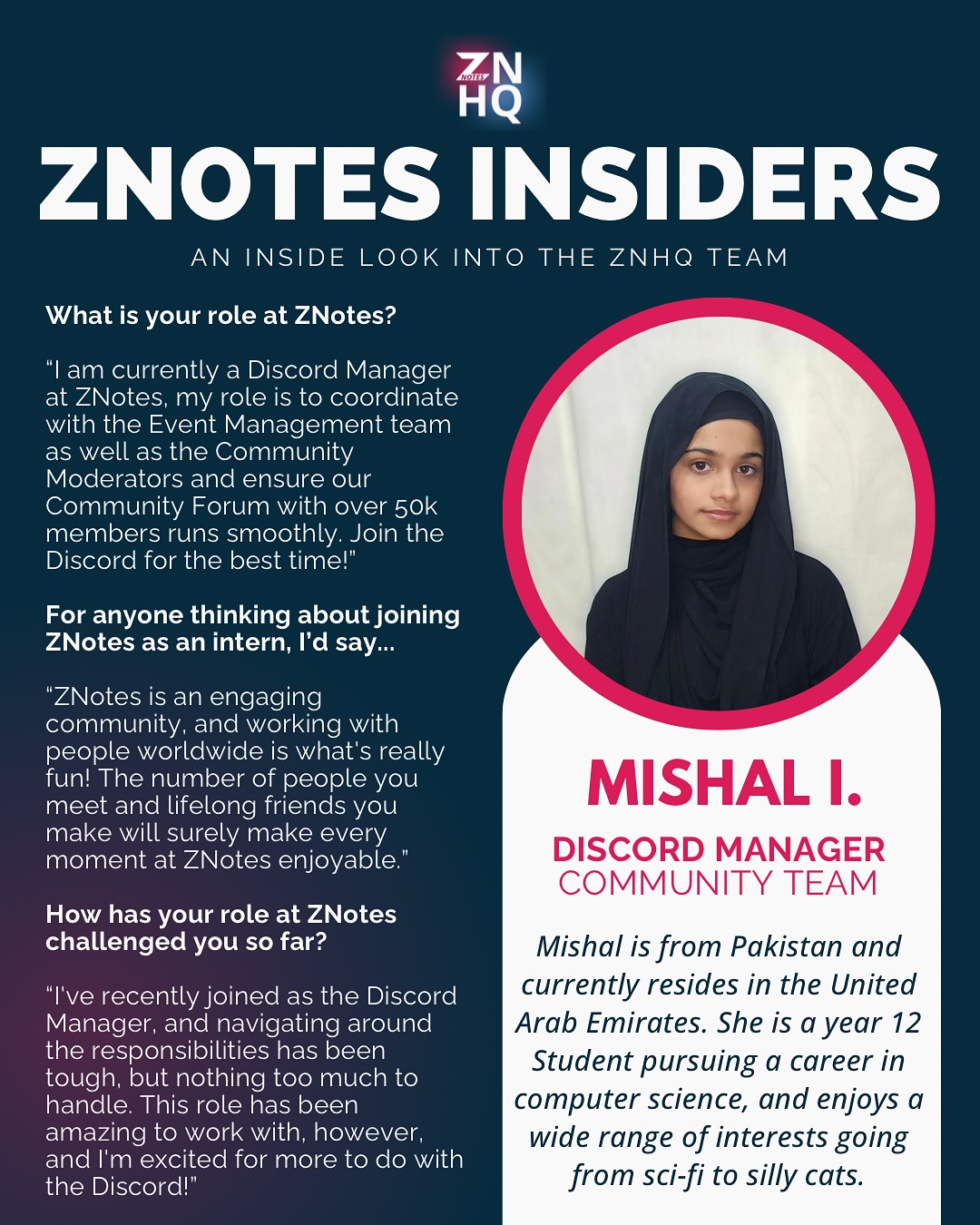 ZNotes - Meet three incredible members from our team —... | Facebook