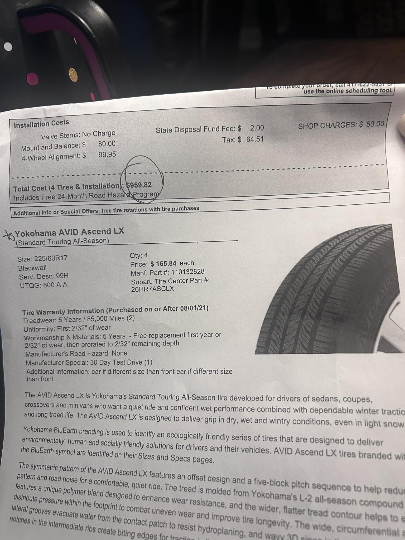 What are the best tire options for a Subaru Crosstrek in southern