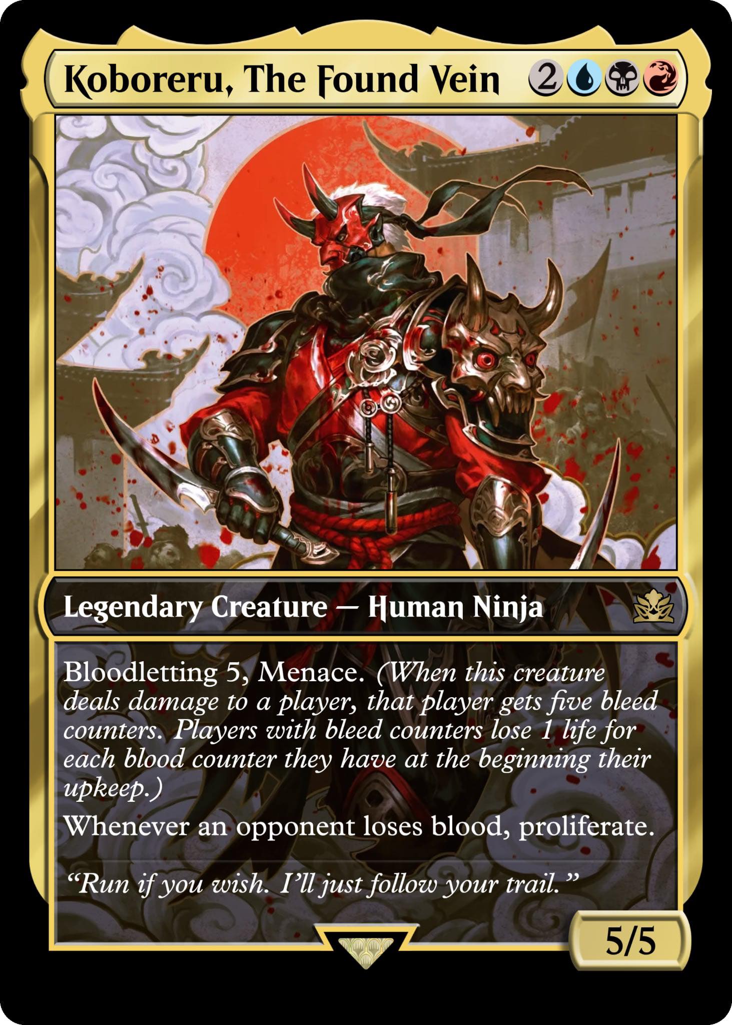 blood for the blood god mtg card God! [108] [Universes Beyond: Warhammer 40,000] [Surge Foil]  Face to Face Games then draw eight cards Blood For The Blood God!